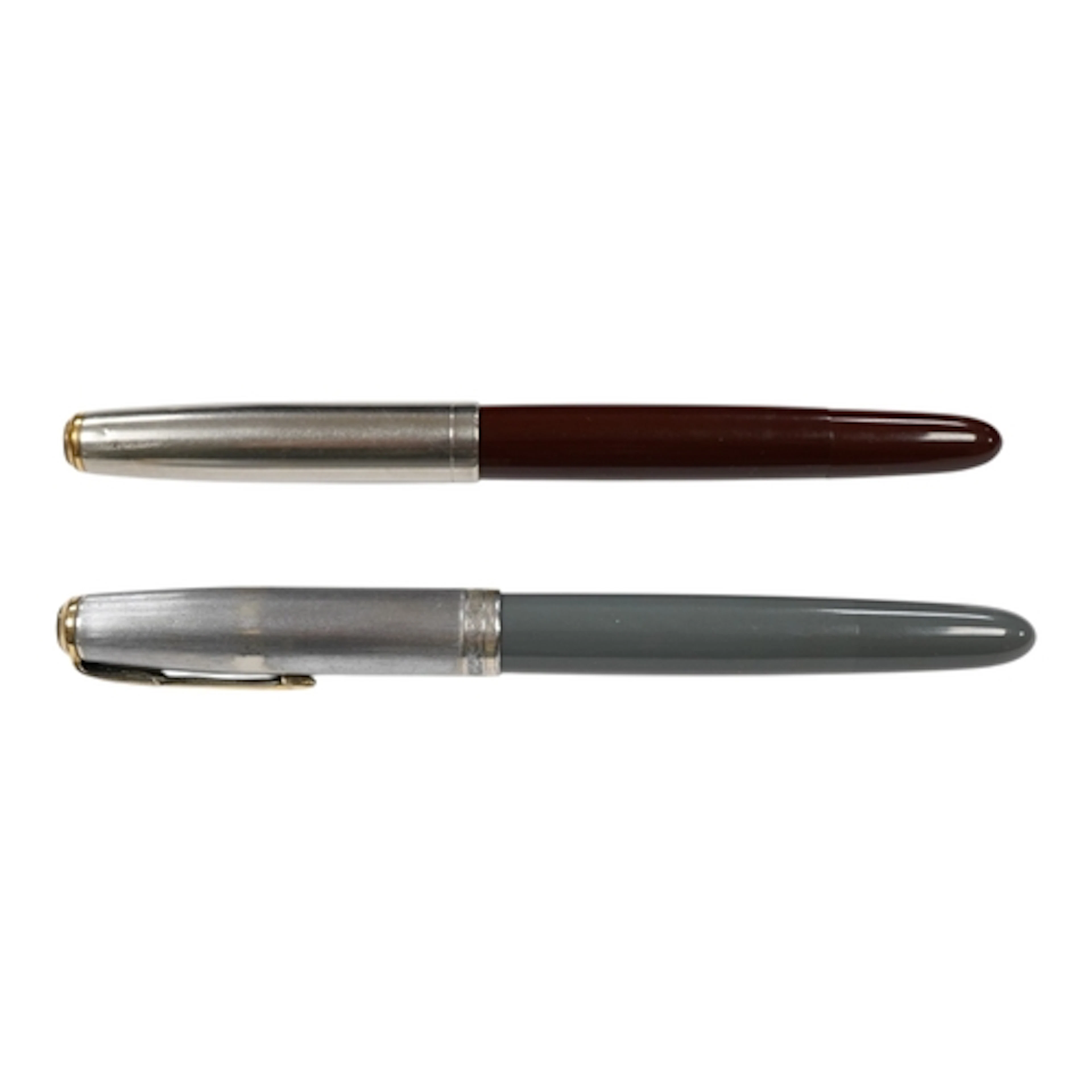 Two Parker '51' Vacumatics, one with Sterling silver cap, in...
