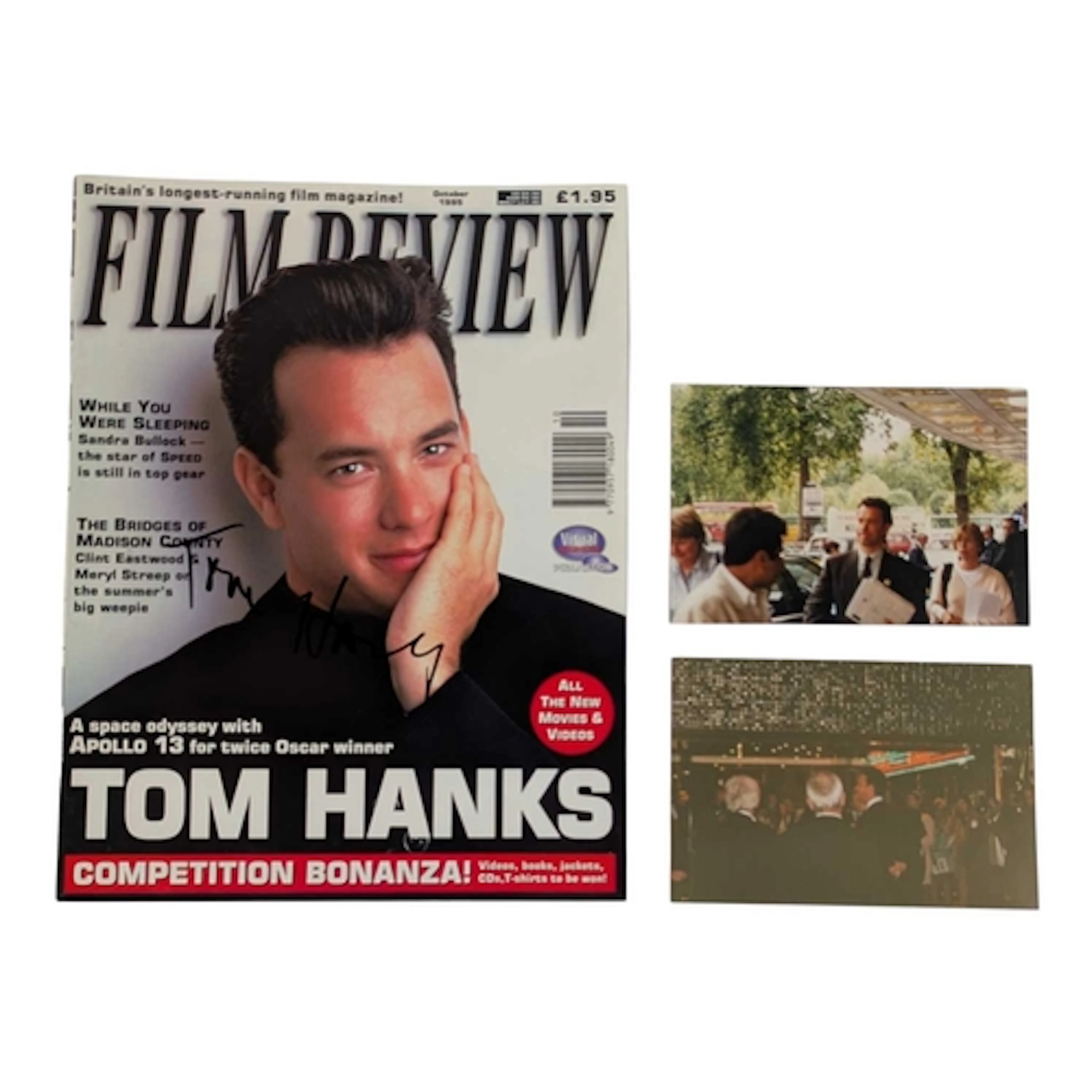 Actors - Tom Hanks - autographed magazine cover from Film Re...