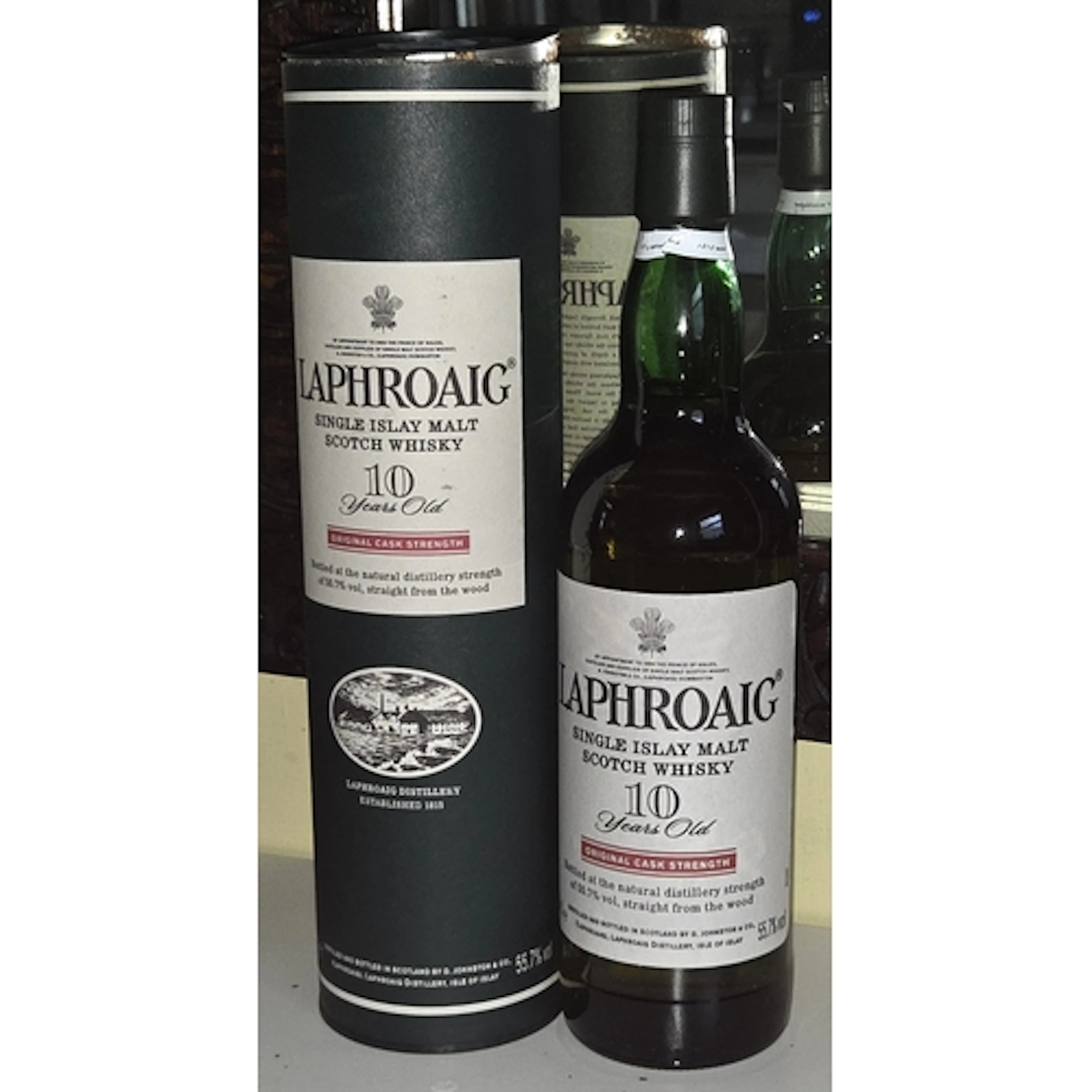 Laphroaig Single Malt Scotch Whisky aged 10 years Original C...