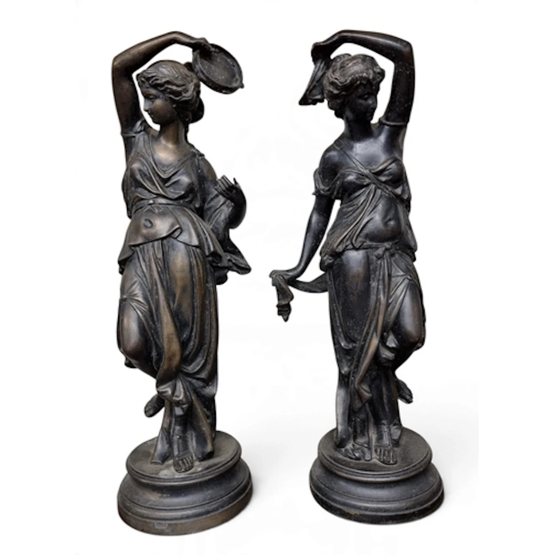 A good quantity of Figural groups including two Blanc de Chi...