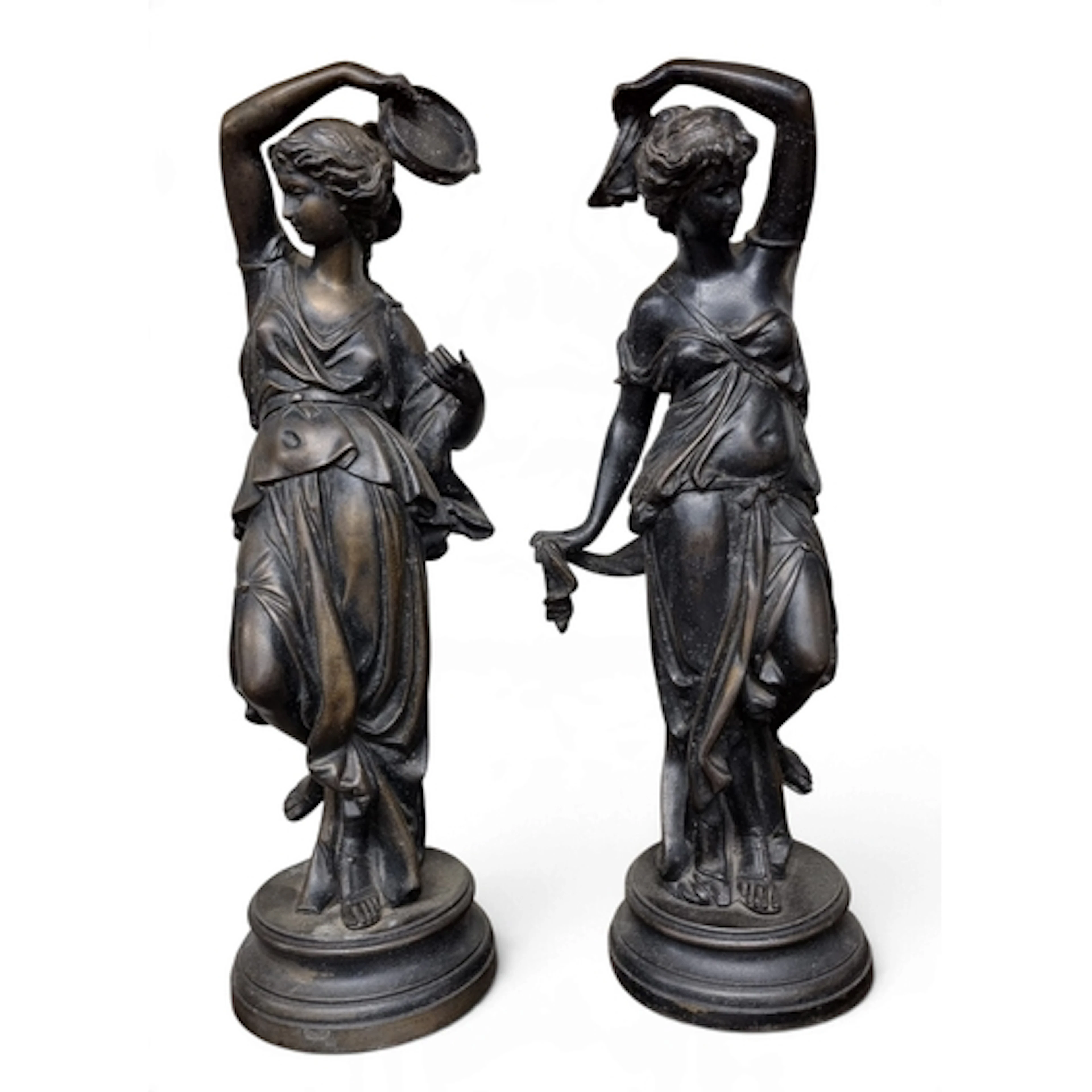 A good quantity of Figural groups including two Blanc de Chi...