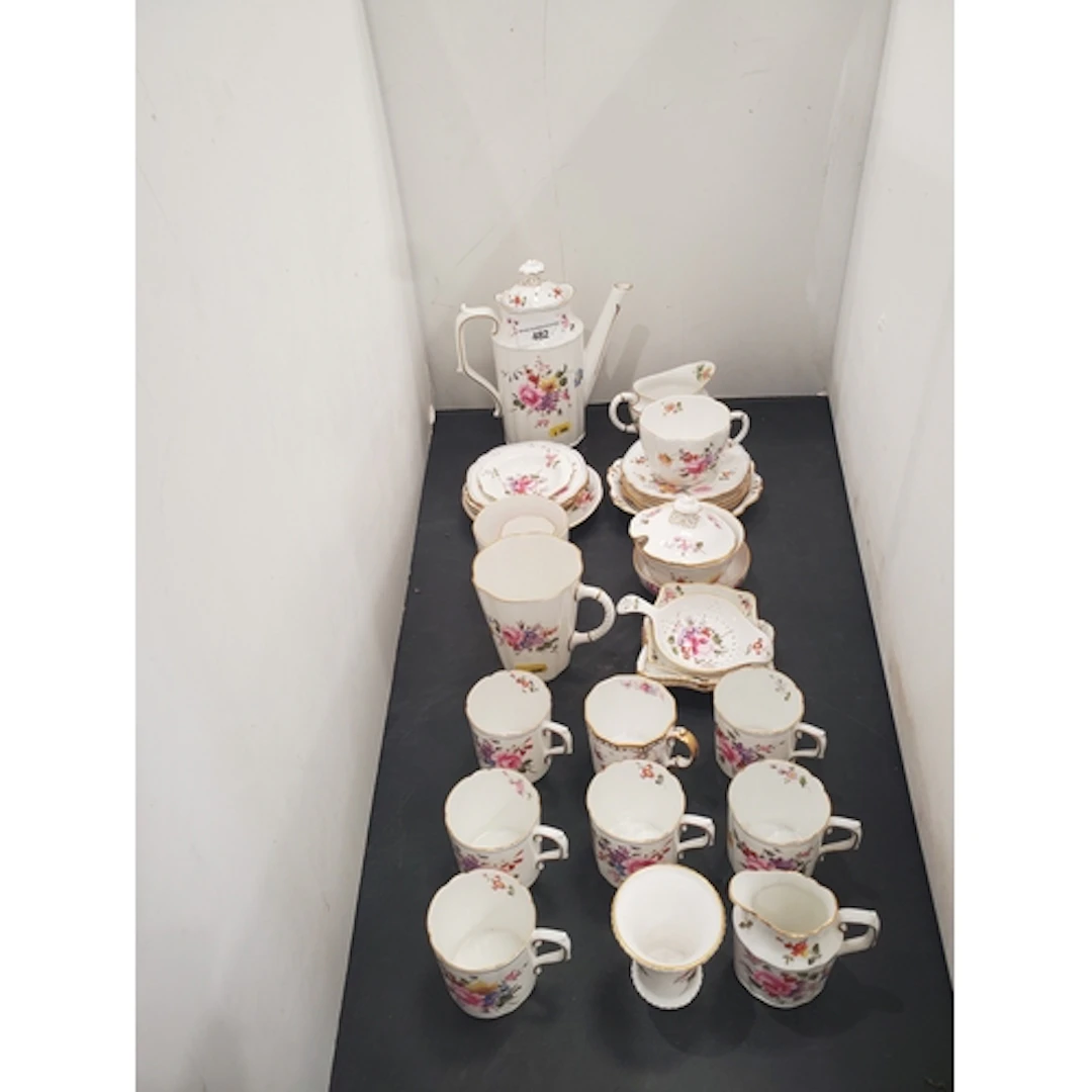 A Royal Crown Derby part Coffee and Tea Service (R5)
