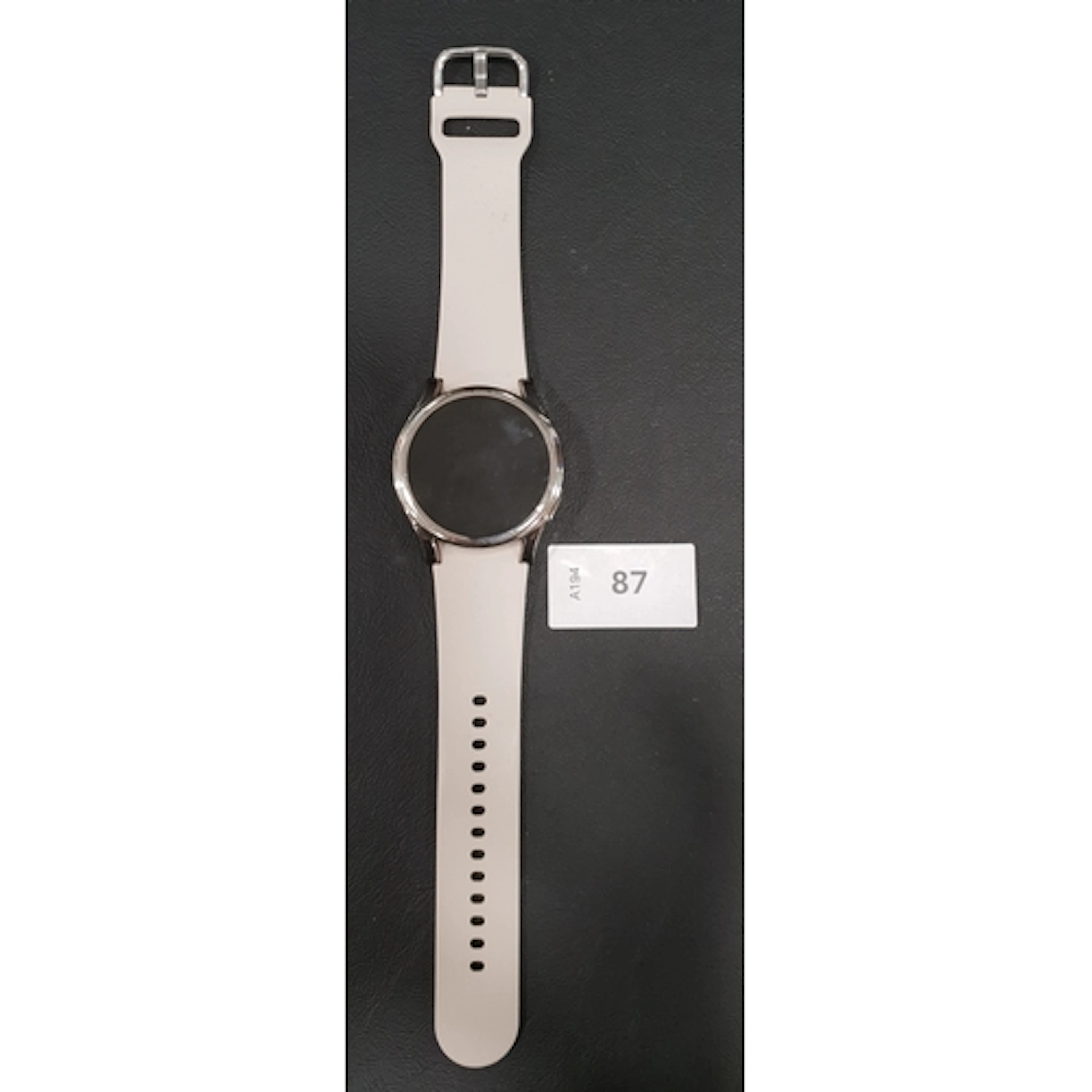 SAMSUNG GALAXY WATCH 4 model SM-R860. S/N:RFAW21RFRDH. wiped...