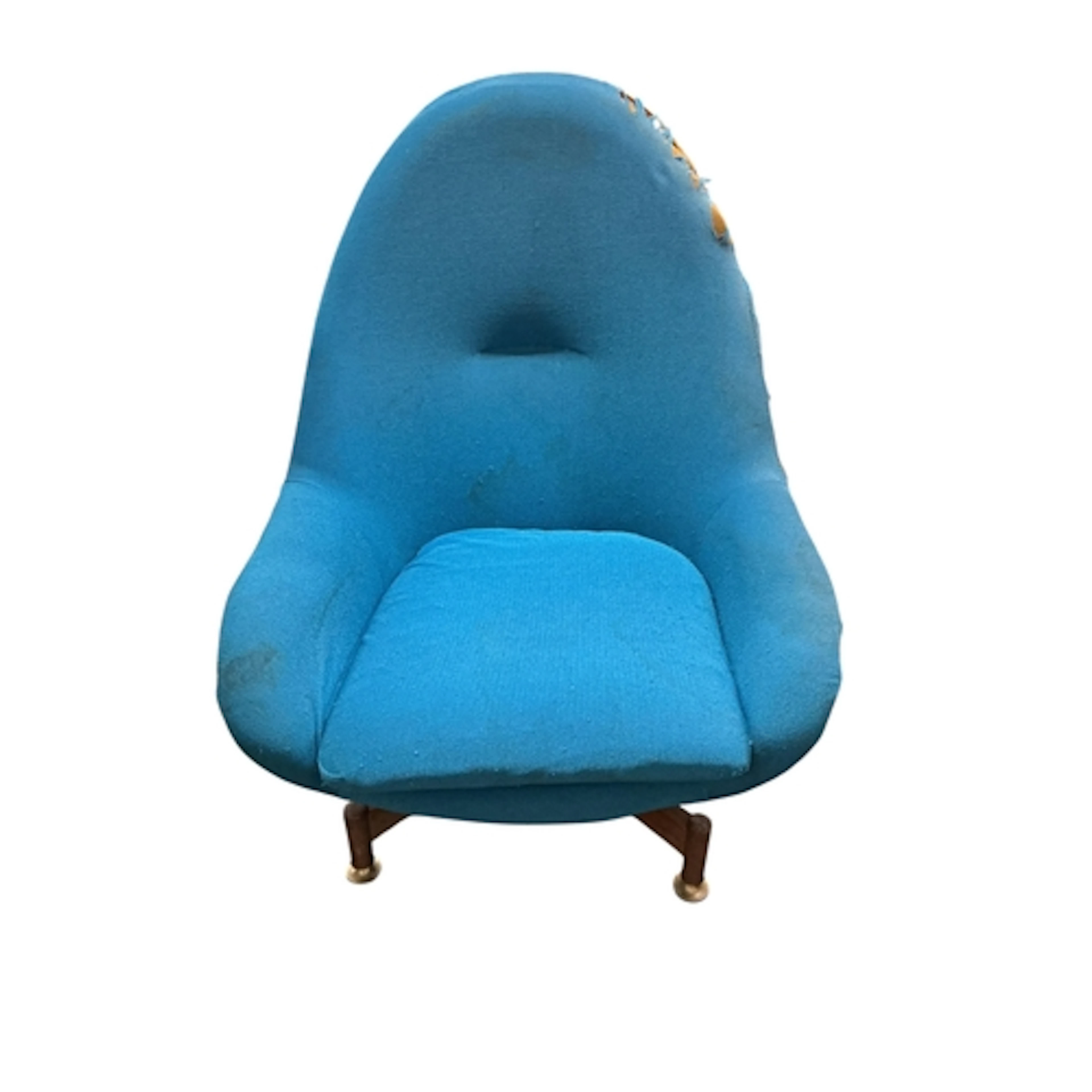 A mid century egg chair, possibly Greaves and Thomas, width ...