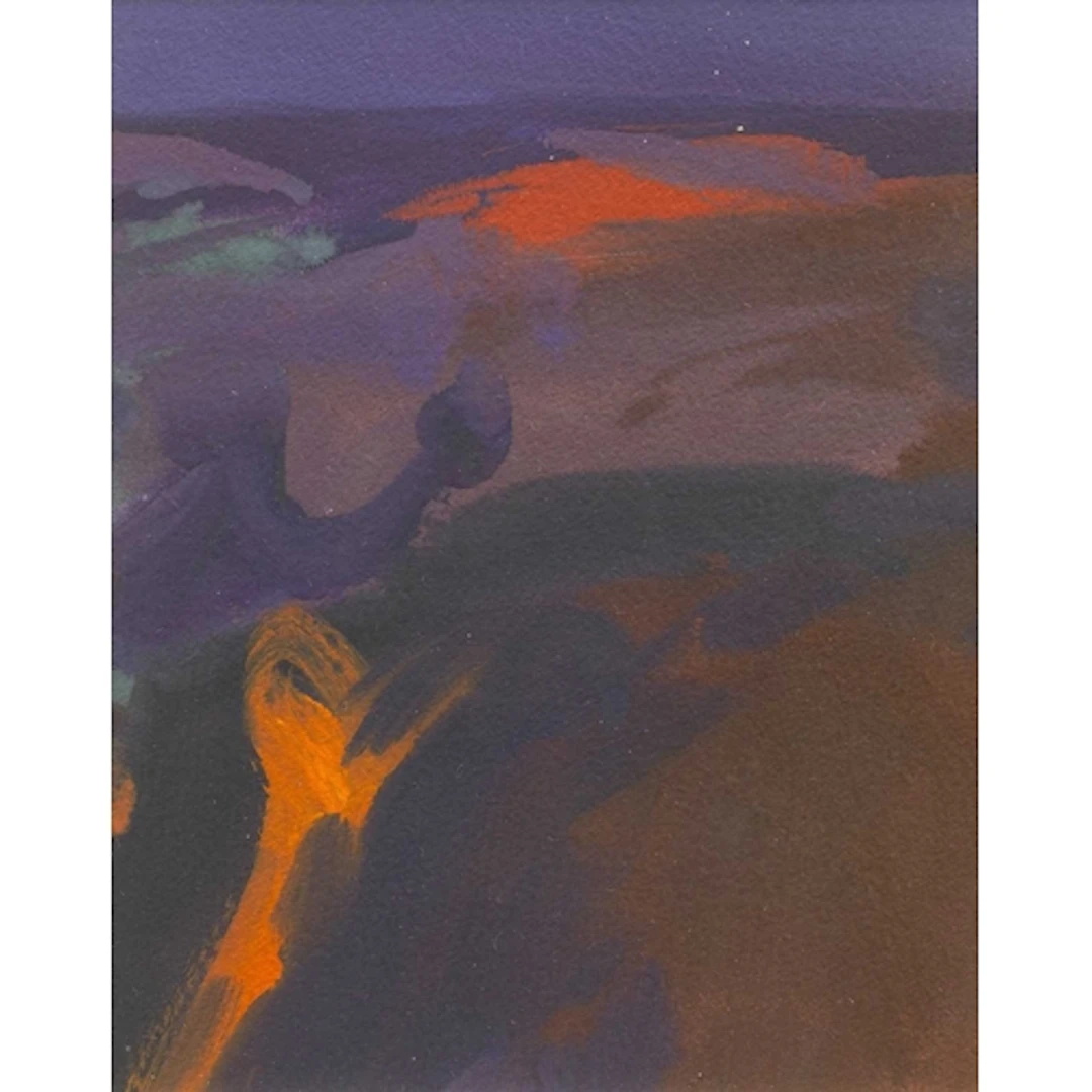 § John MILLER (1931-2002) Autumn Landscape, Penwith Gouache,...