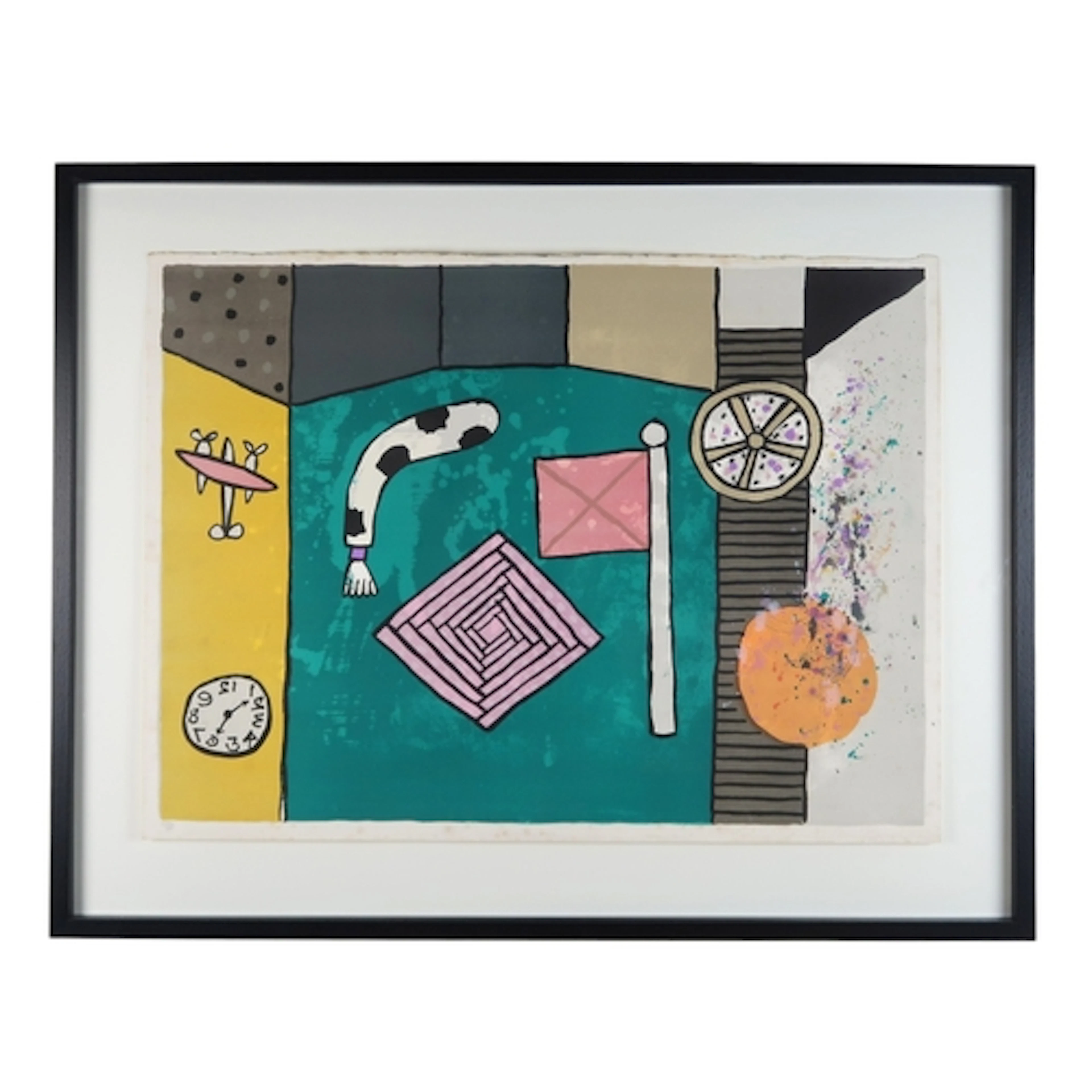 † ALAN DAVIE CBE RA HRSA (SCOTTISH 1920-2014) MAGIC PICTURE ...