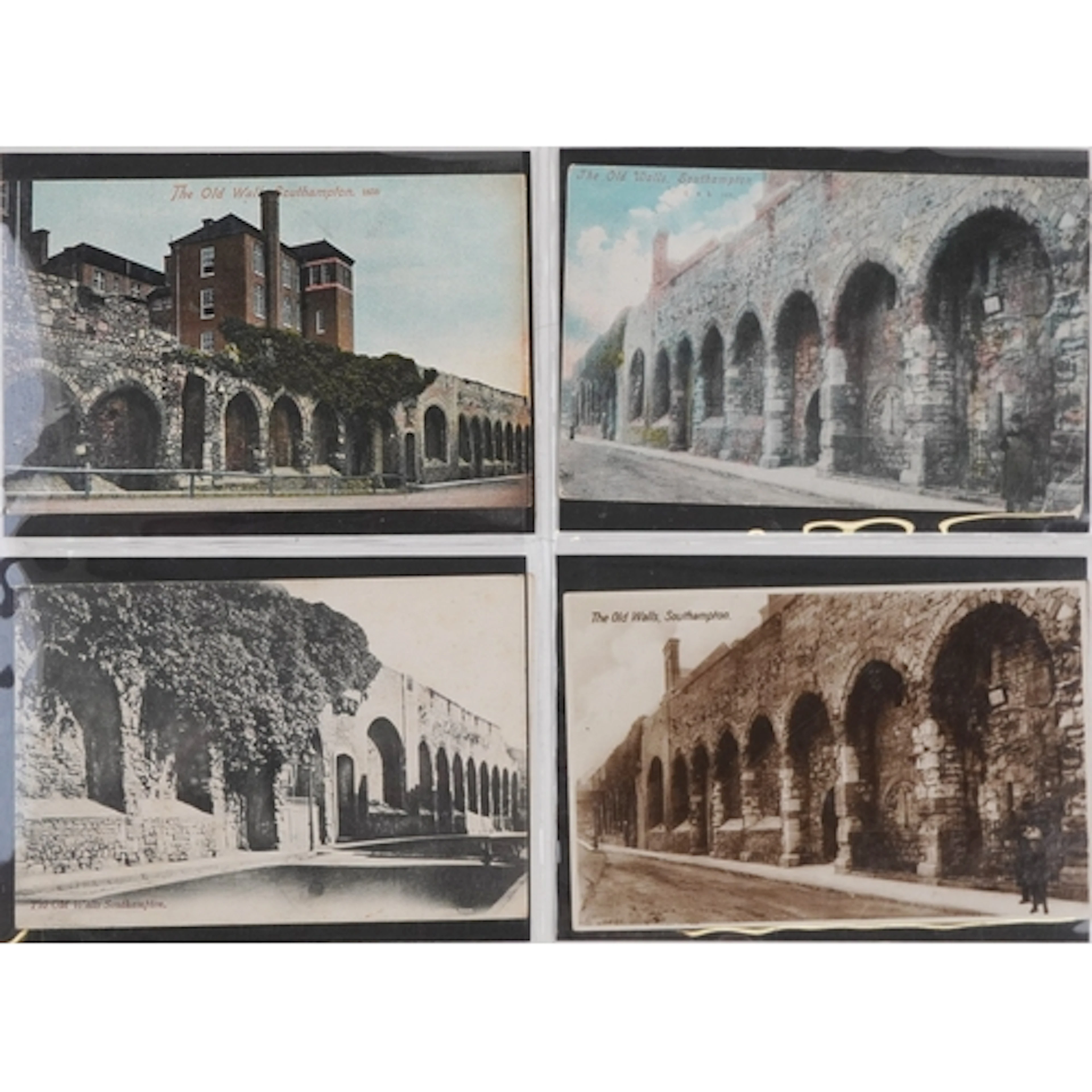 Selection of early 20th century coloured and black and white...