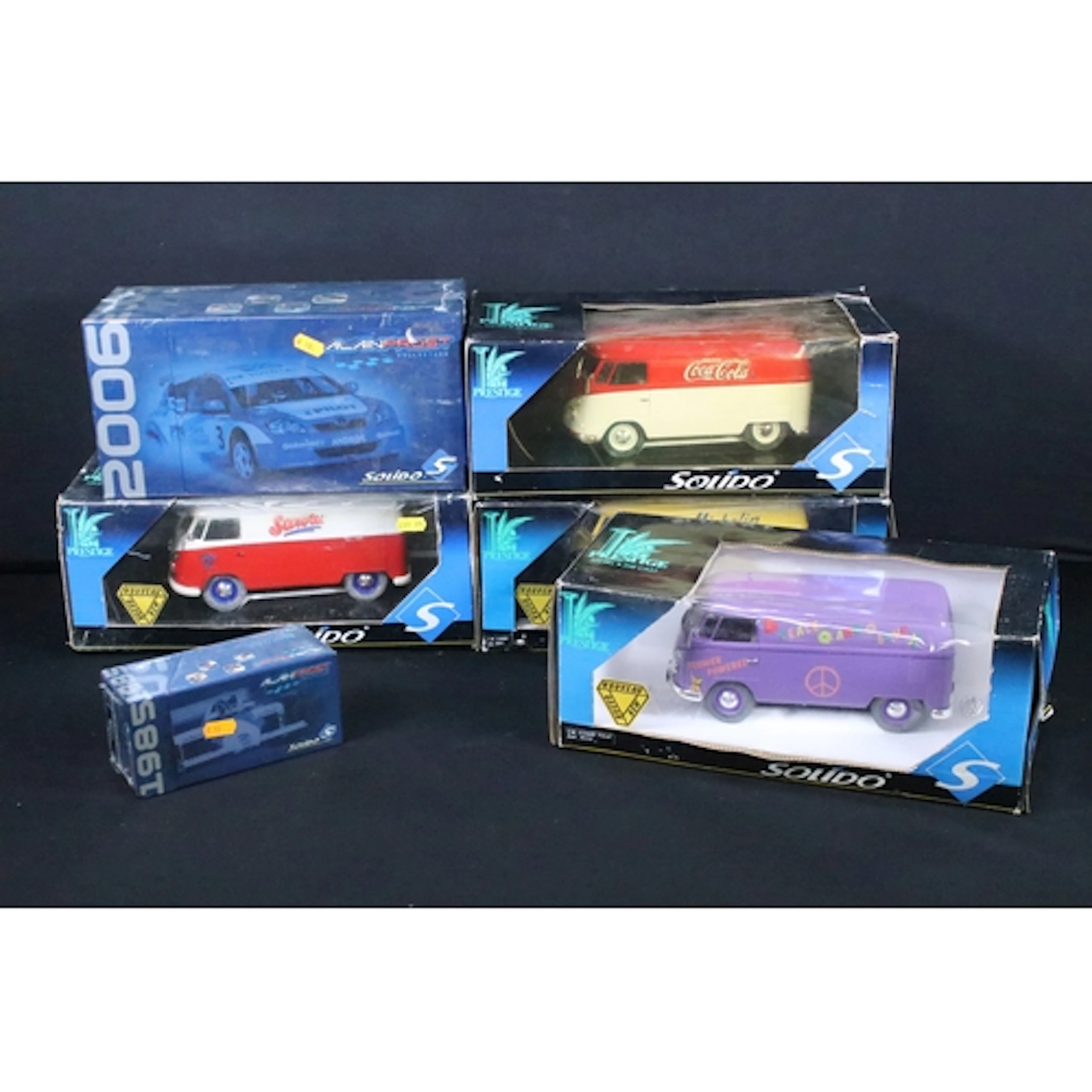 Six boxed 1/18-43 Solido diecast models to include 2 x seale...