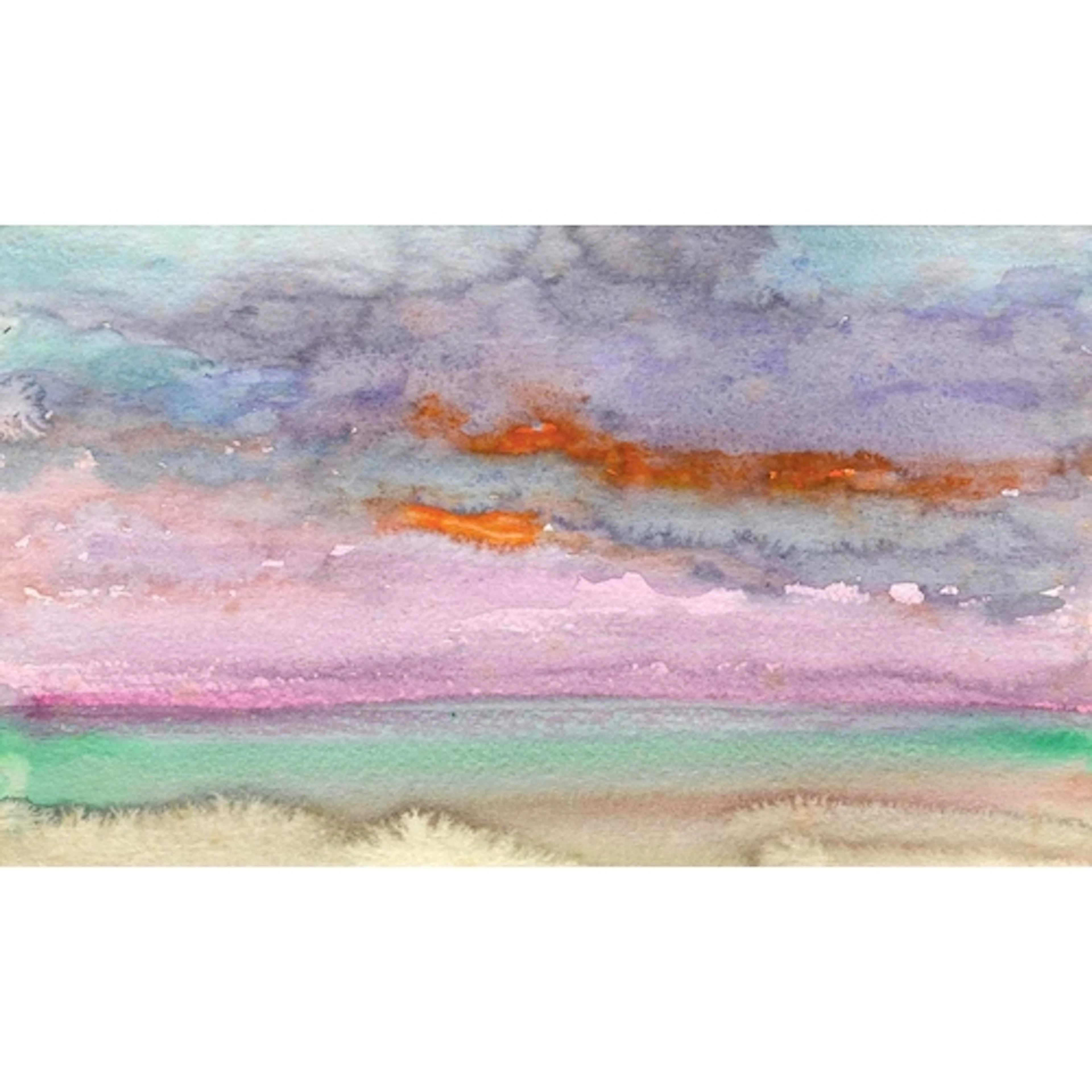 § John MILLER (1931-2002) Sunrise, Tresco Gouache, stamp si...