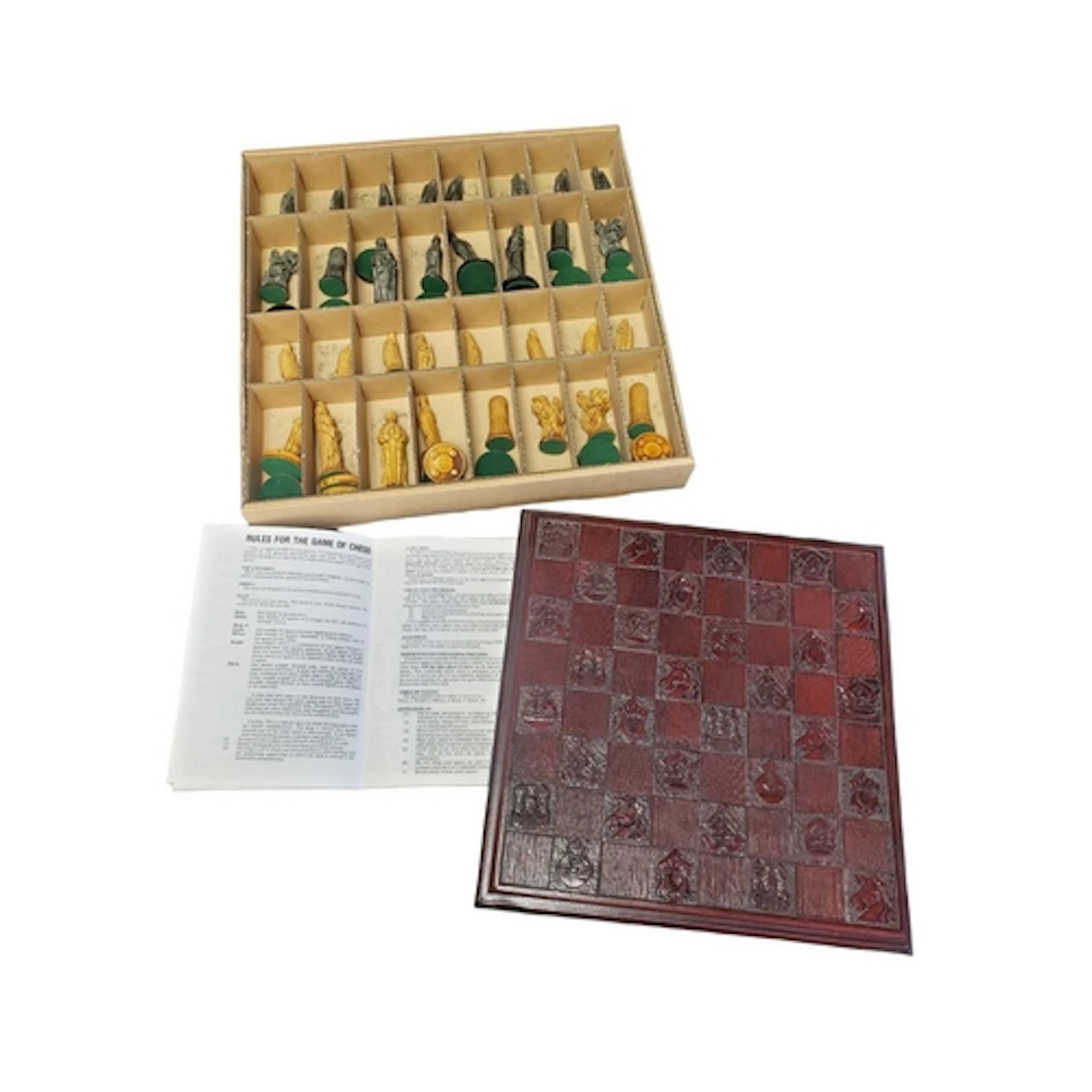 20th century vintage Camelot chess set. Featuring stone resi...