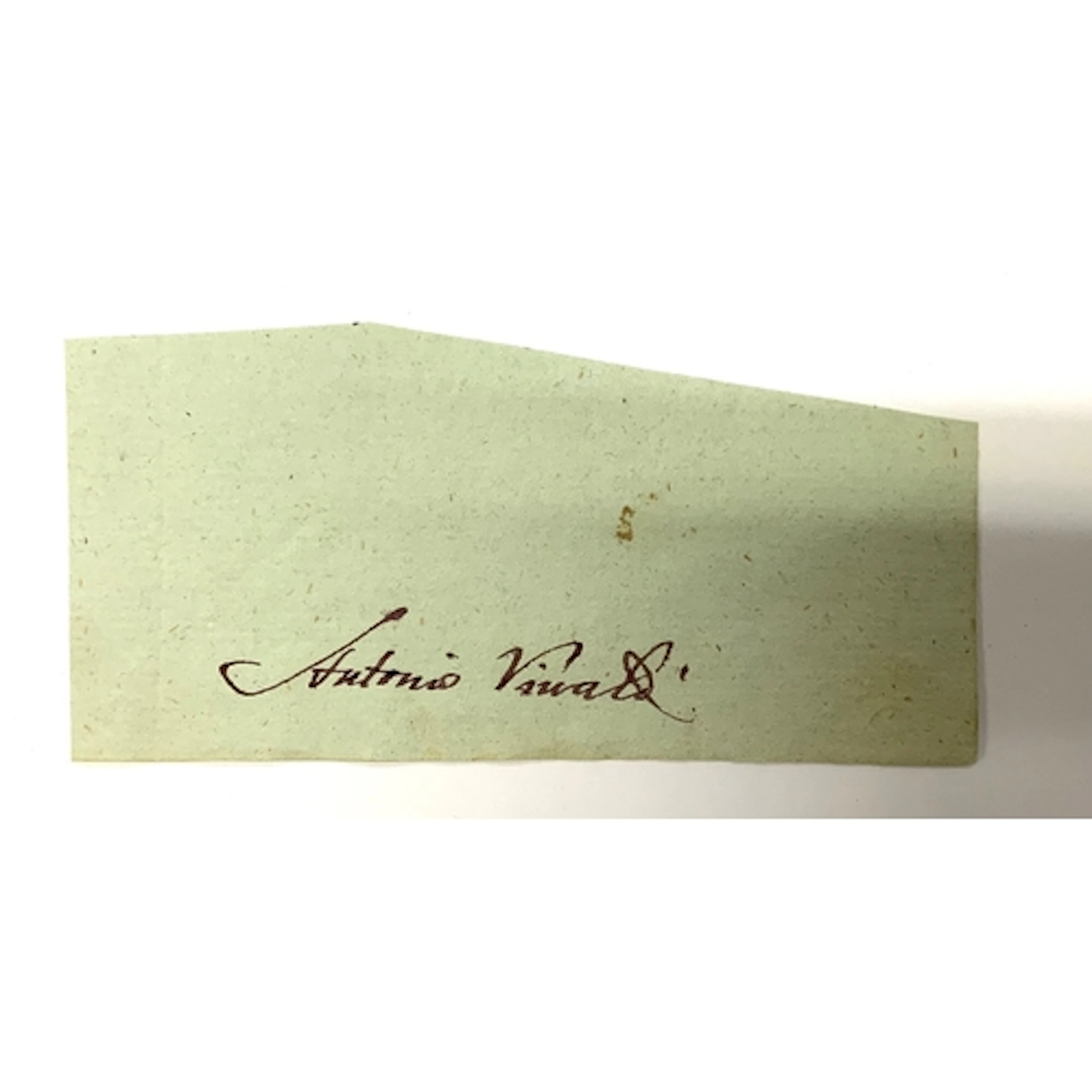 Antonio Vivaldi, 1678 - 1741, Italian composer, autograph on...