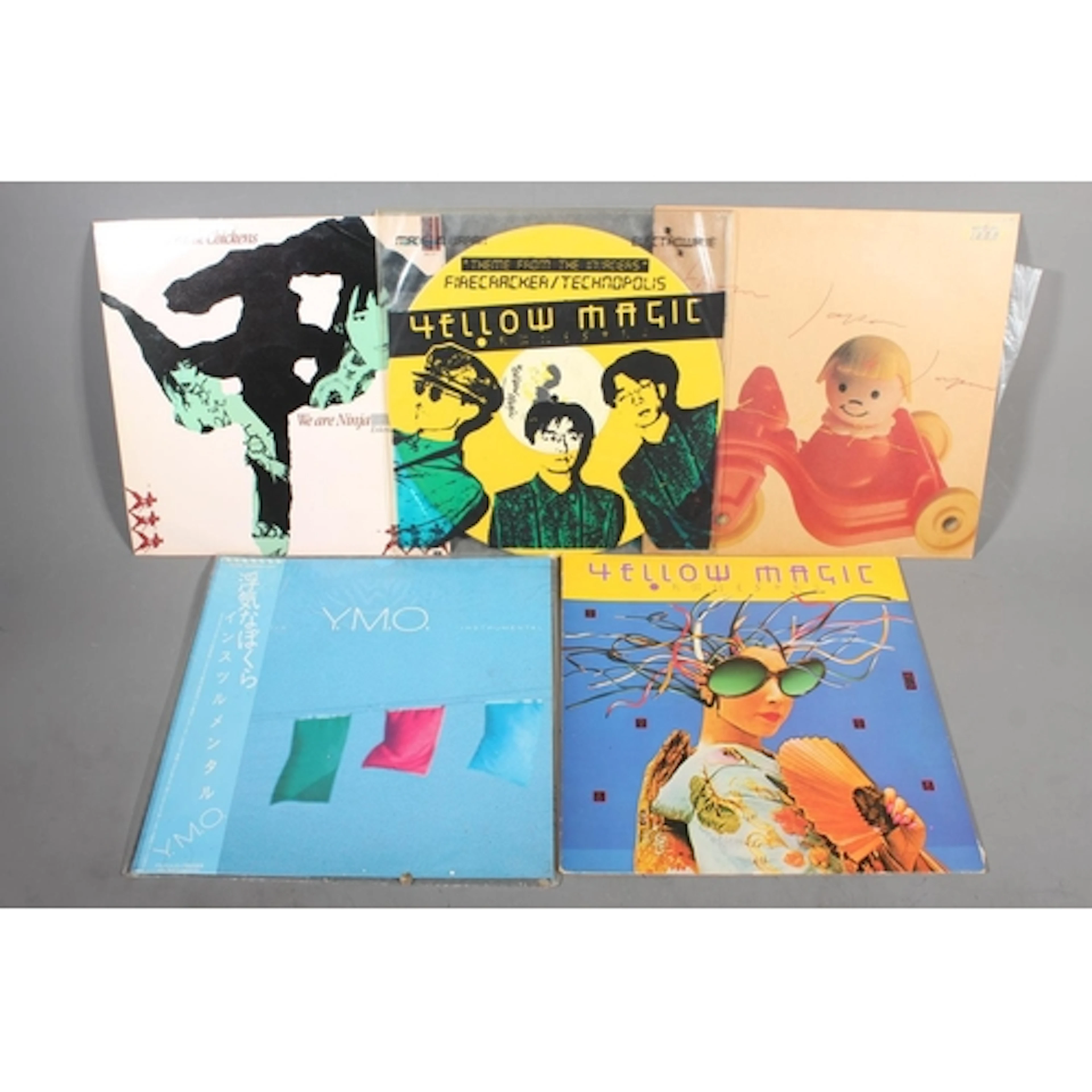 YMO Yellow Magic Orchestra vinyl records to include Theme fr...