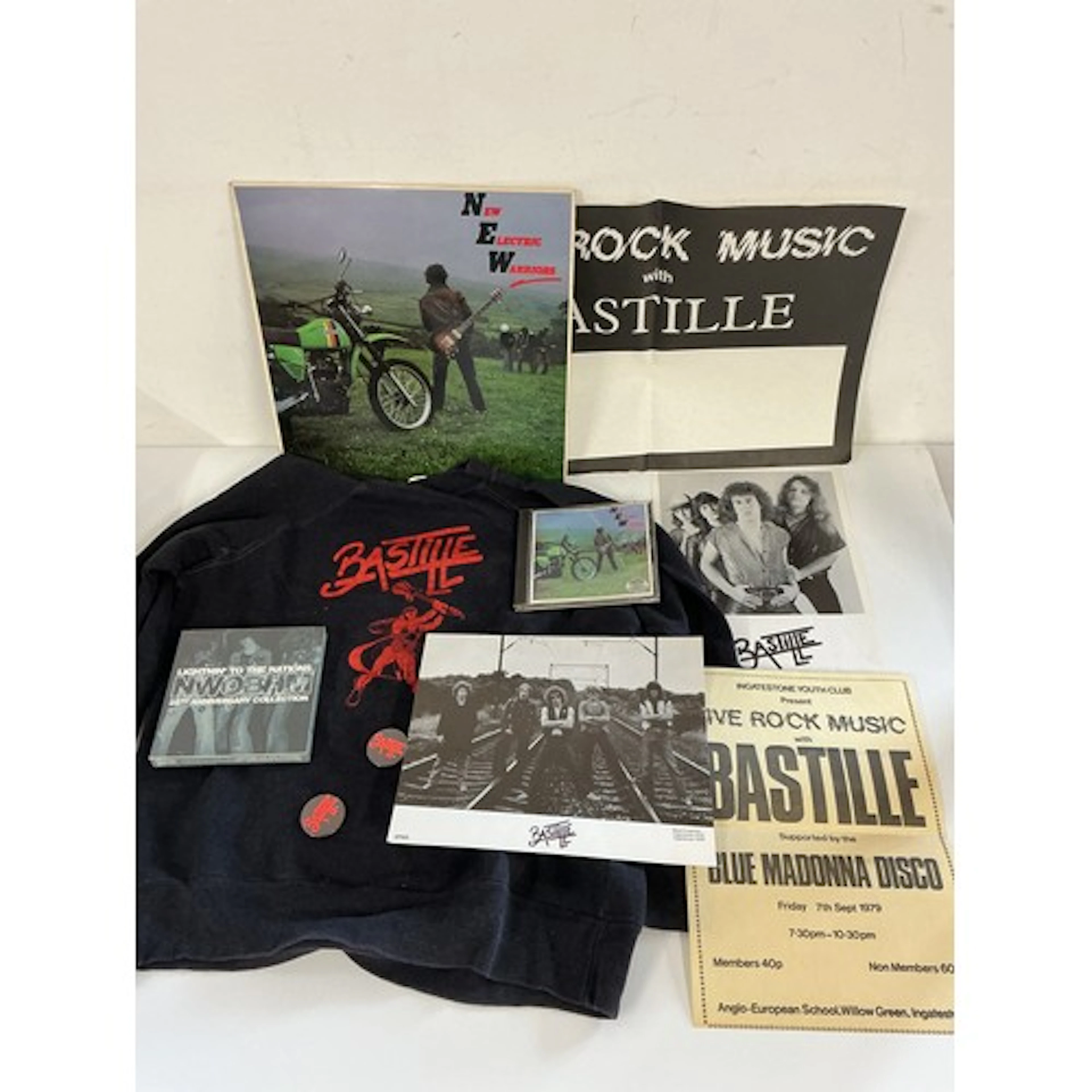 A collection of New Wave of British Heavy Metal items includ...