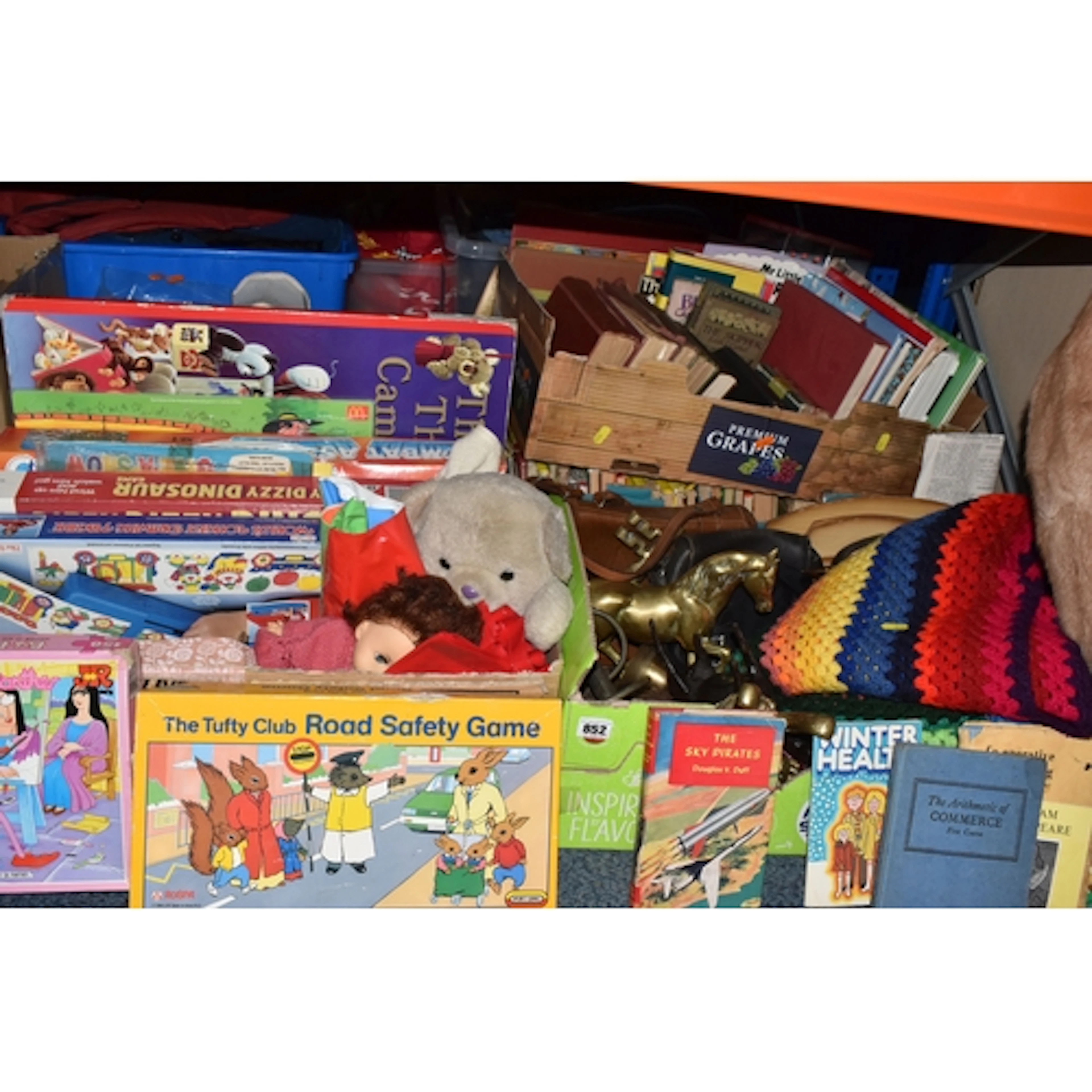 SIX BOXES AND LOOSE MISCELLANEOUS ITEMS to include a small b...