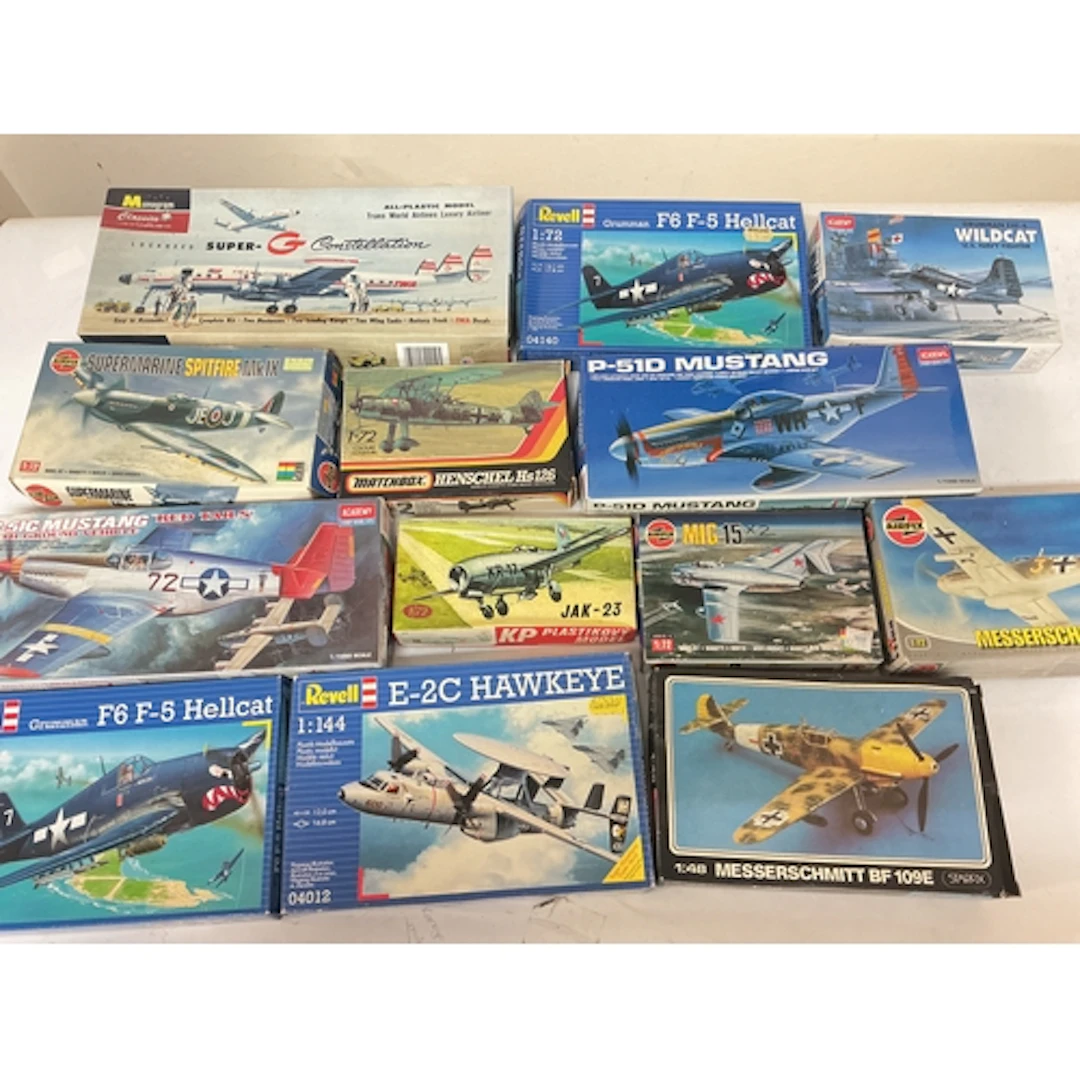A Collection Of Boxed Plastic Model Kits Including Monogram,...