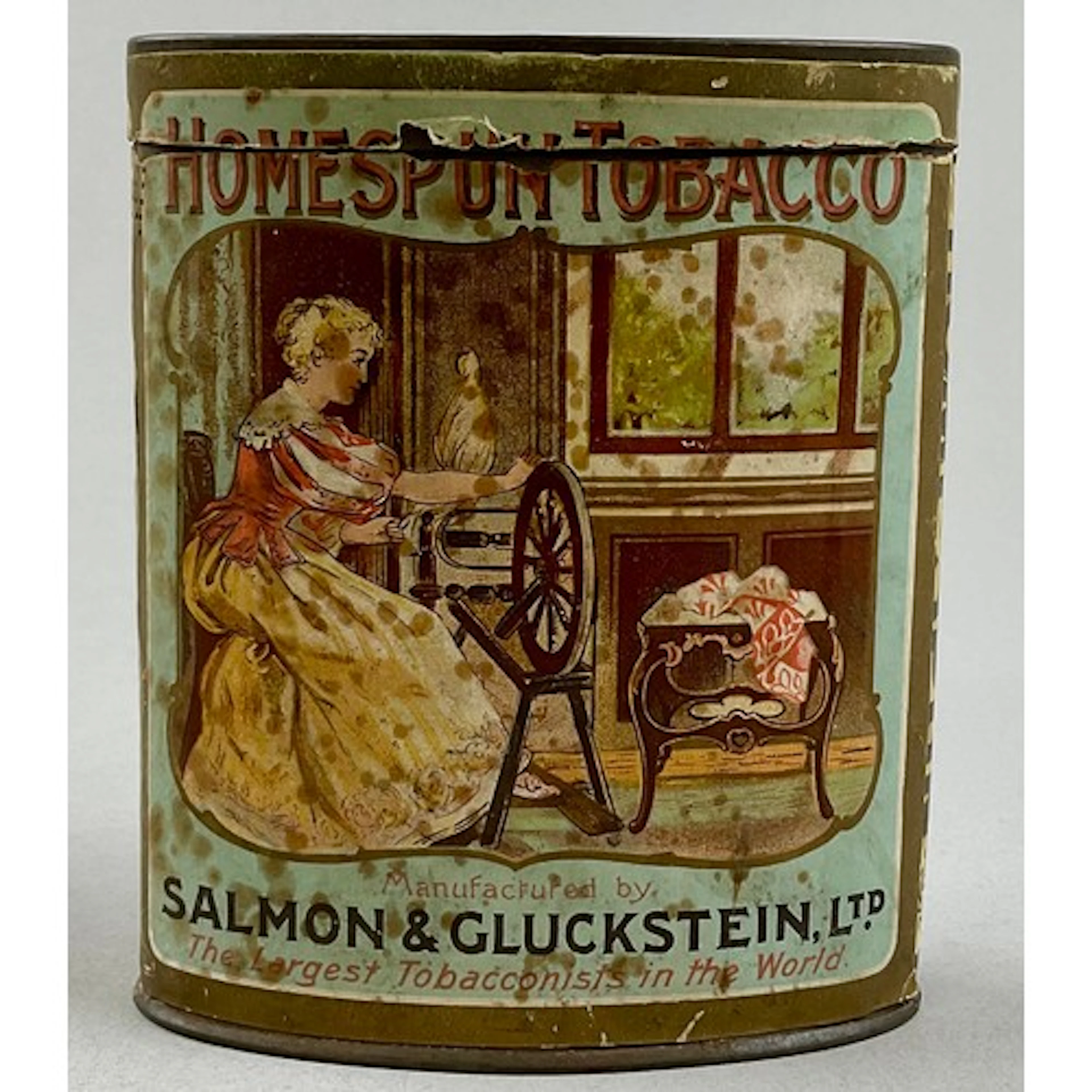 Advertising Tins - Tobacco - an early 20th century oval pict...