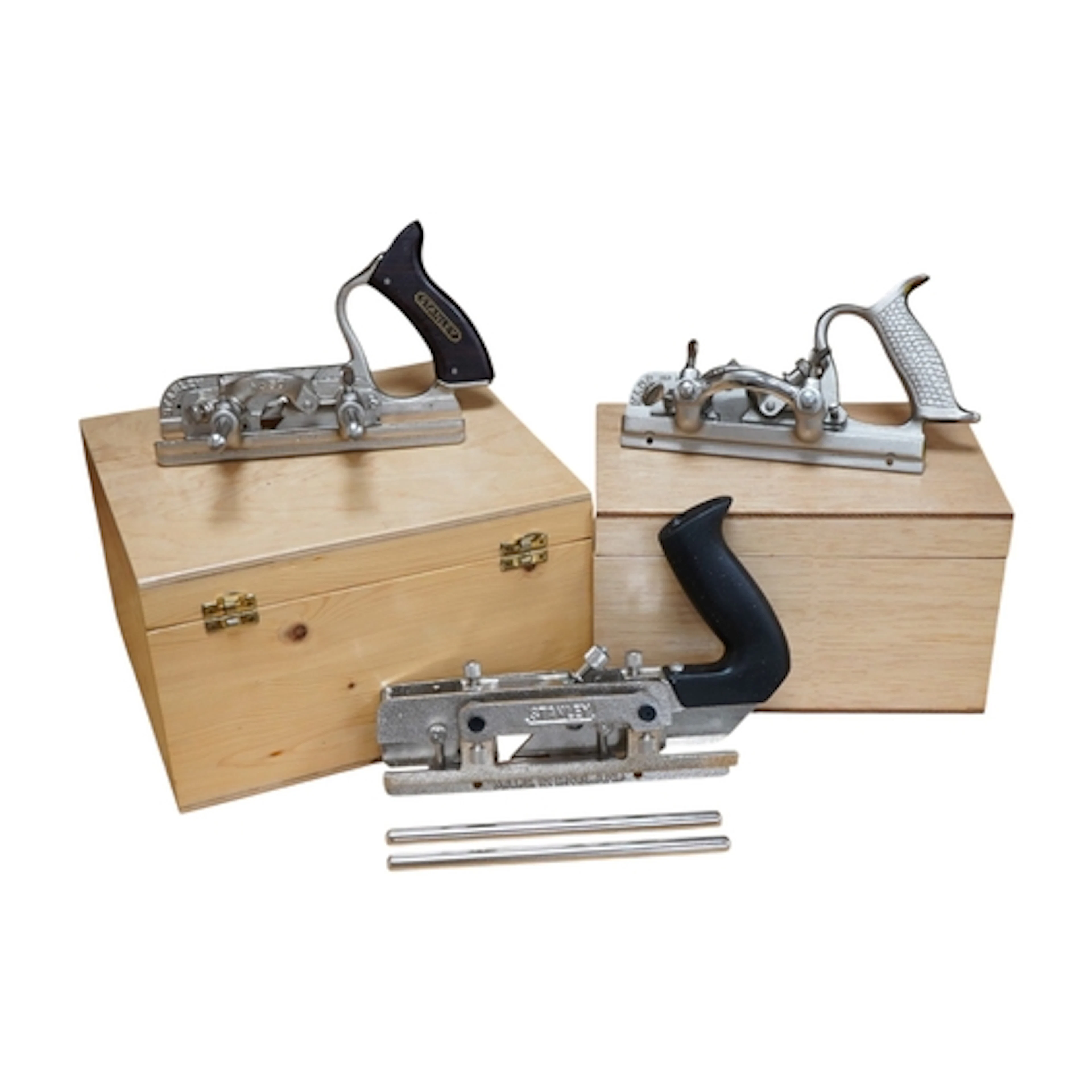 Three Combination planes, a Stanley 50s with a selection of ...