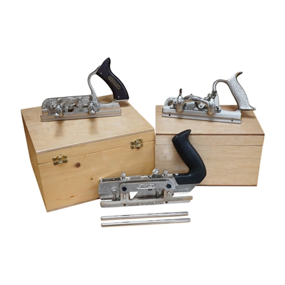 Three Combination planes, a Stanley 50s with a selection of ...