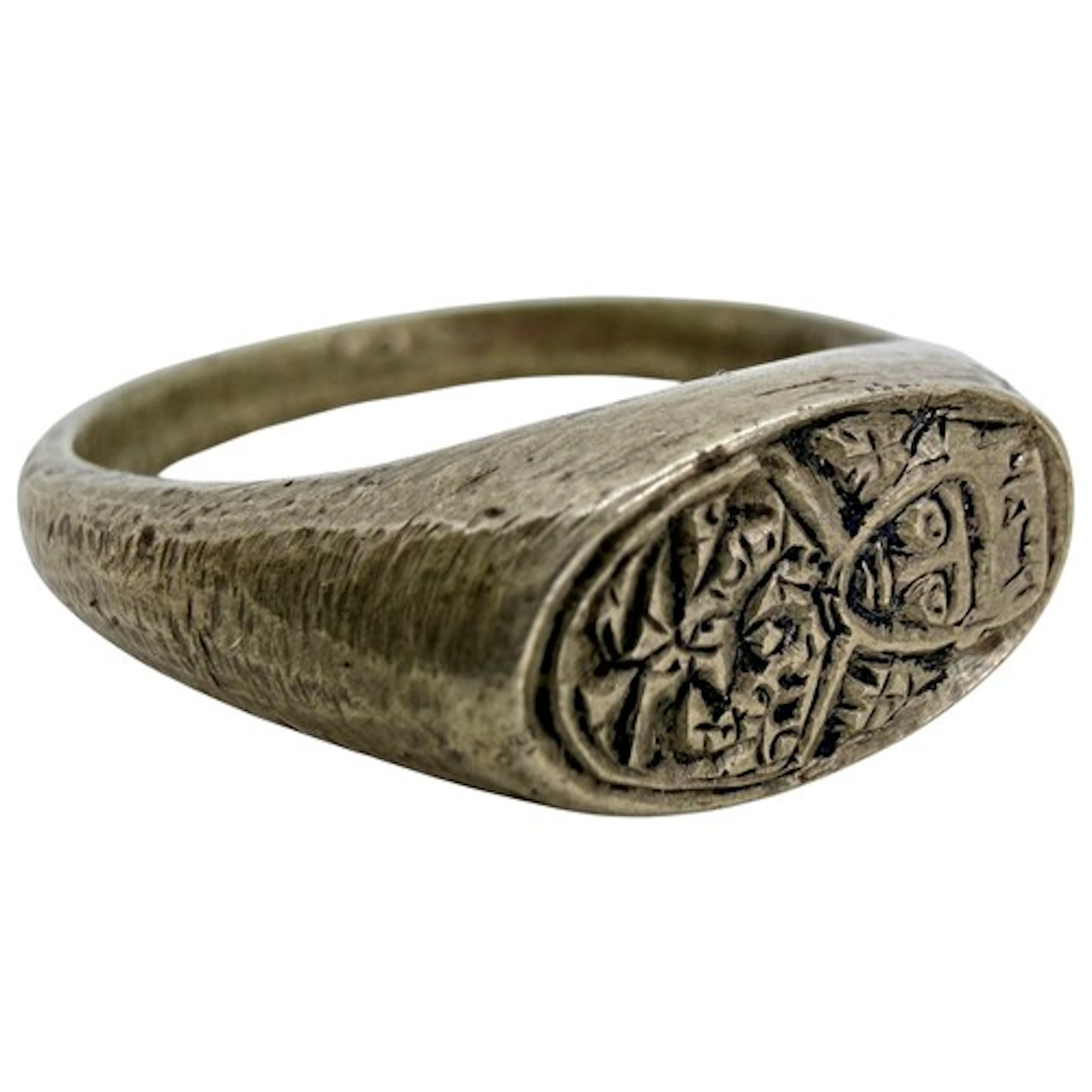 An Iranian figural signet Ring, Qajar period, 19th-early 20t...