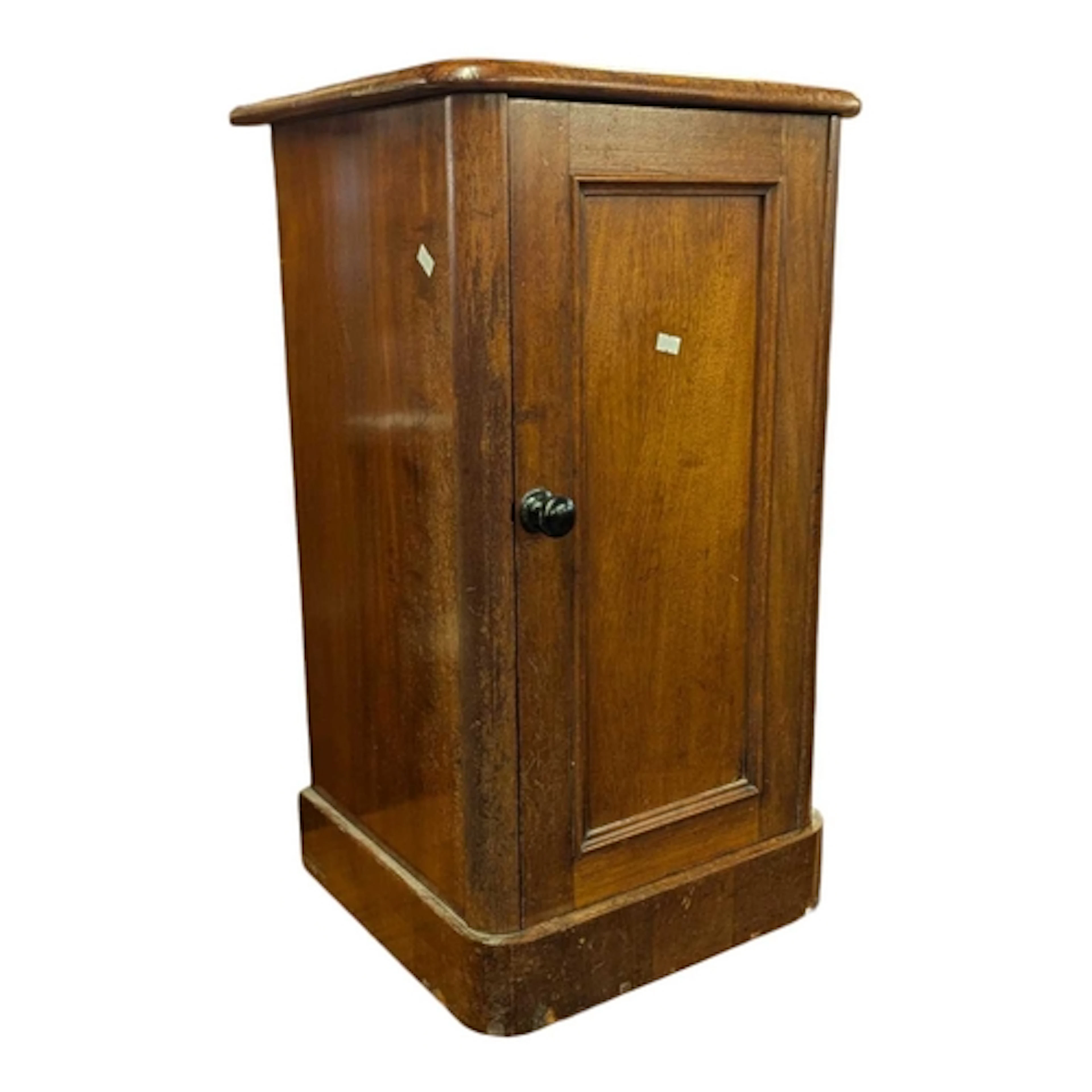 A 19th century Victorian mahogany single-door pot cupboard o...