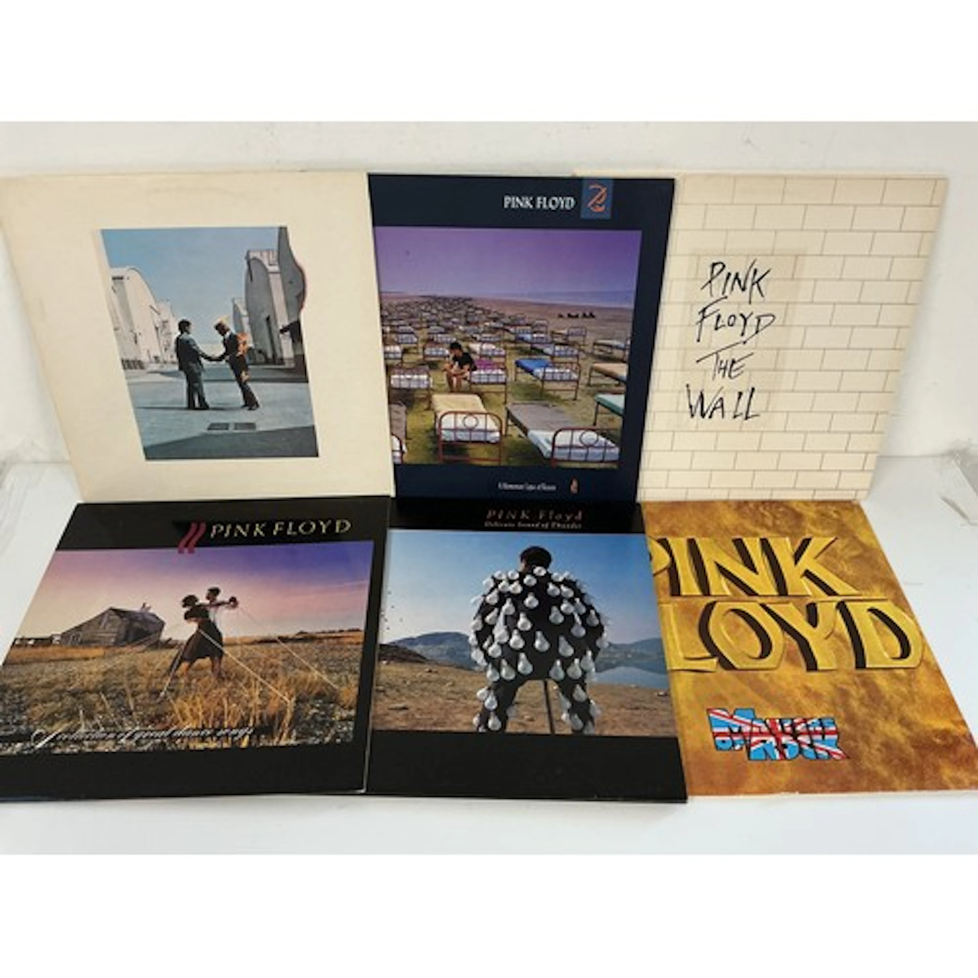 Six Pink Floyd LPs comprising The Wall, A Momentary Lapse Of...