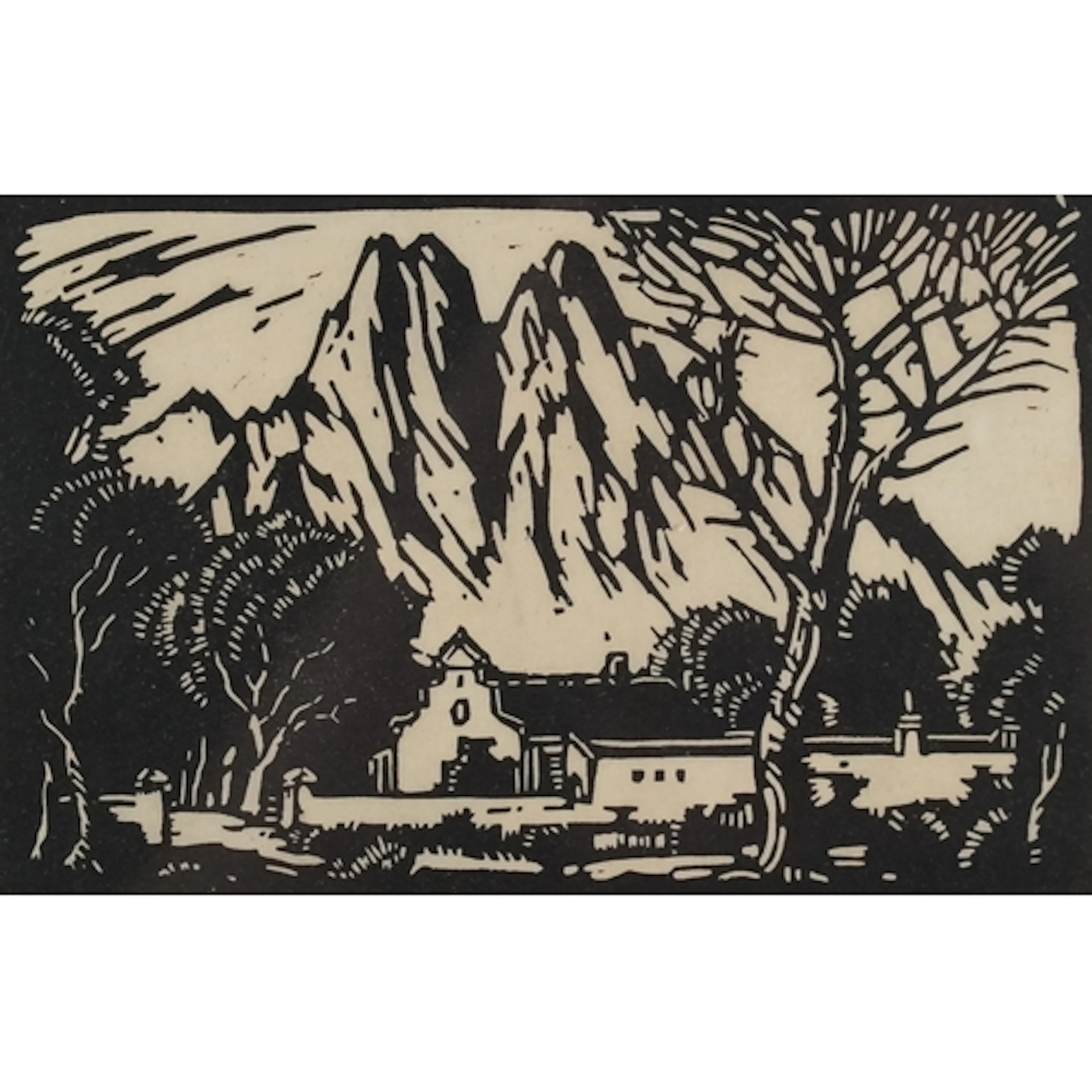 Jacob Hendrik Pierneef - Mountainous landscape, 20th century...