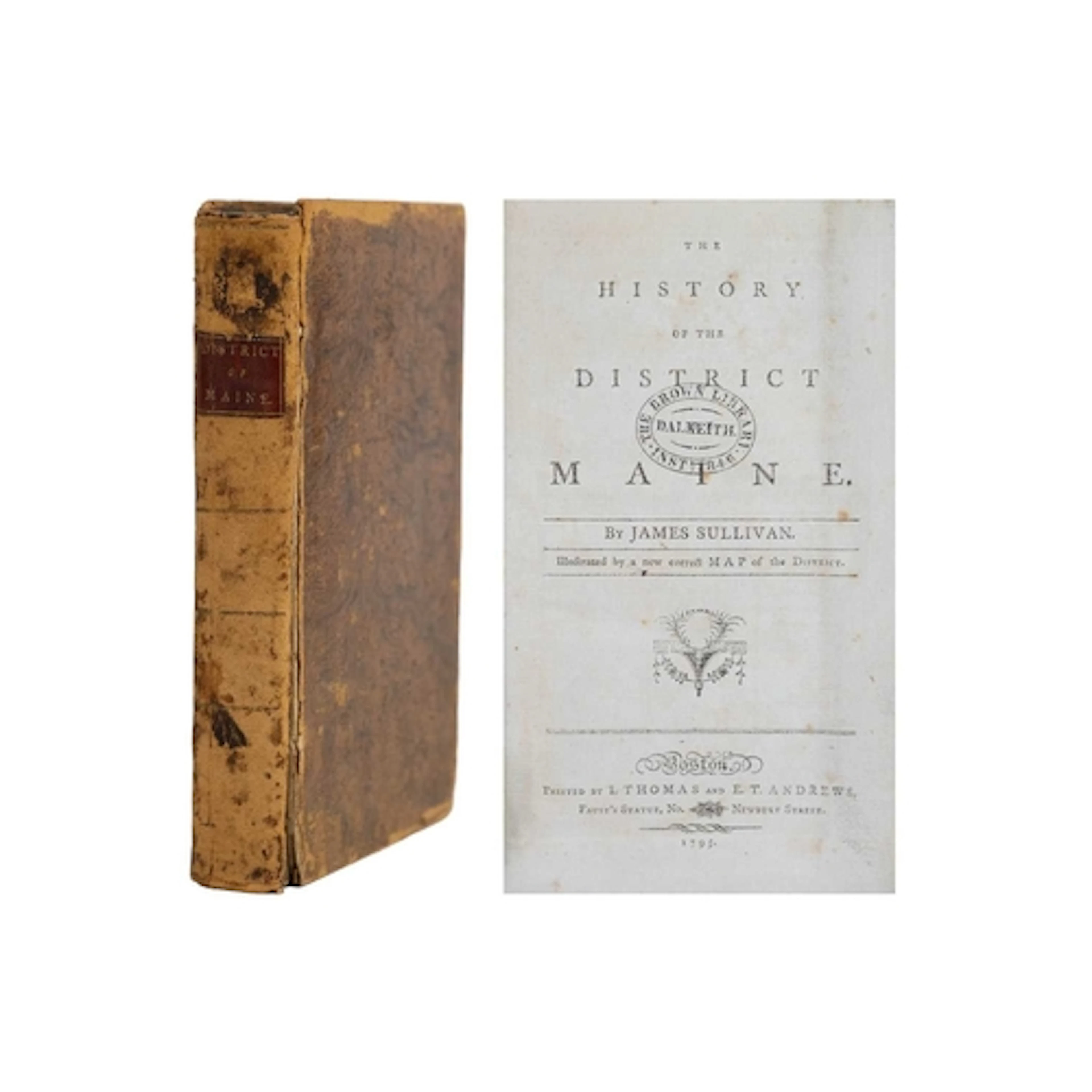 (Americana) James Sullivan The History of the District of Ma...