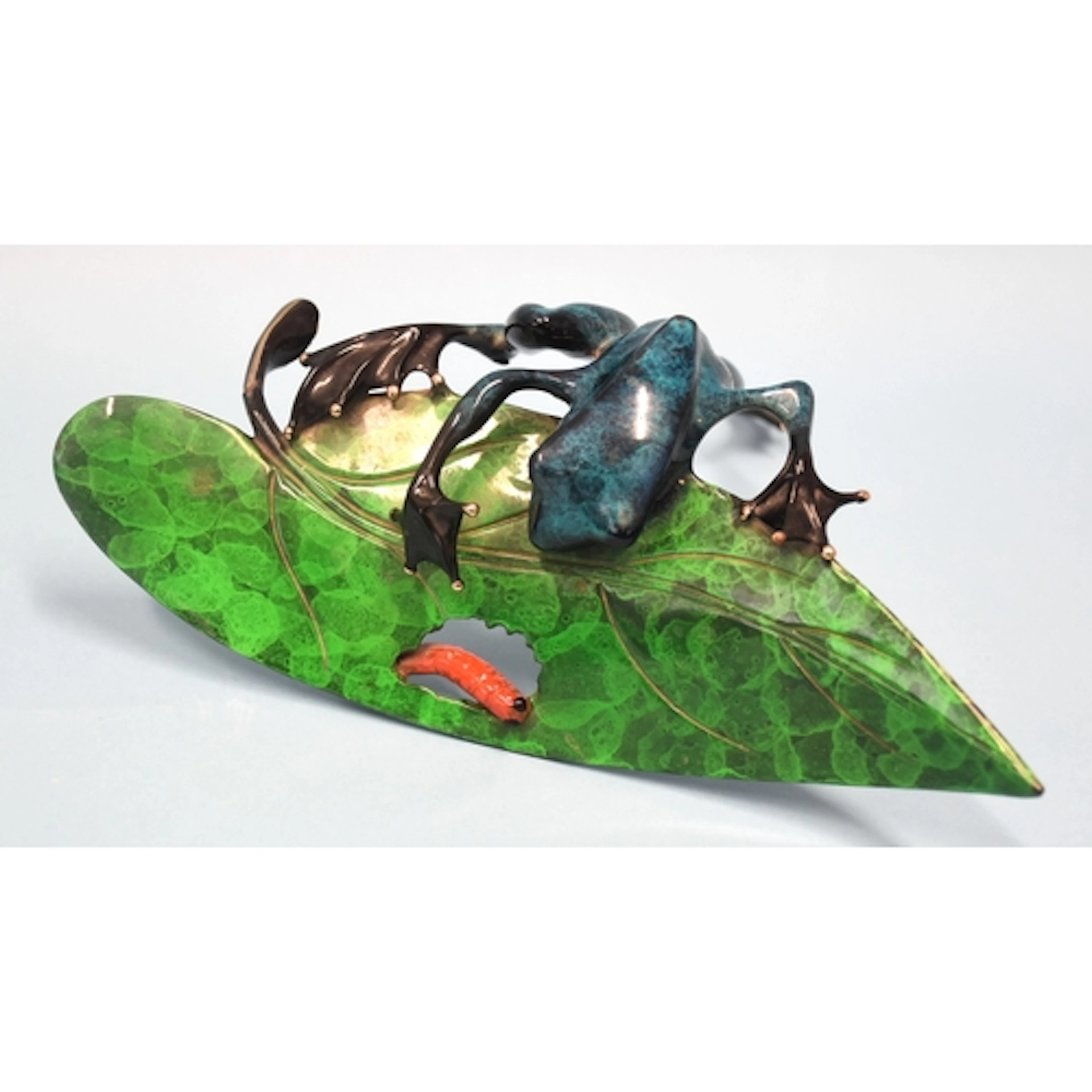 Tim Cotterill 'Frogman', "Hide and Seek", an enamelled bronz...