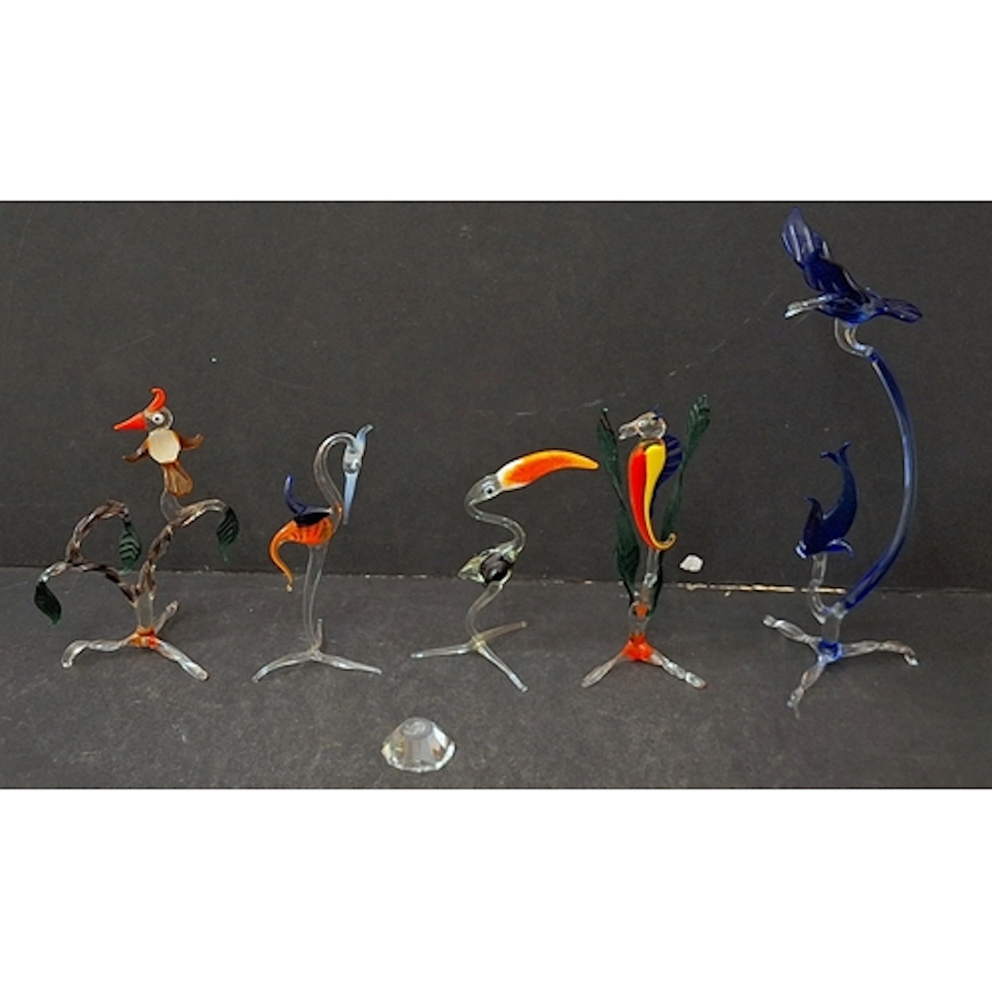 Fine Murano Style Animal Figurines incl. birds, fish, seahor...