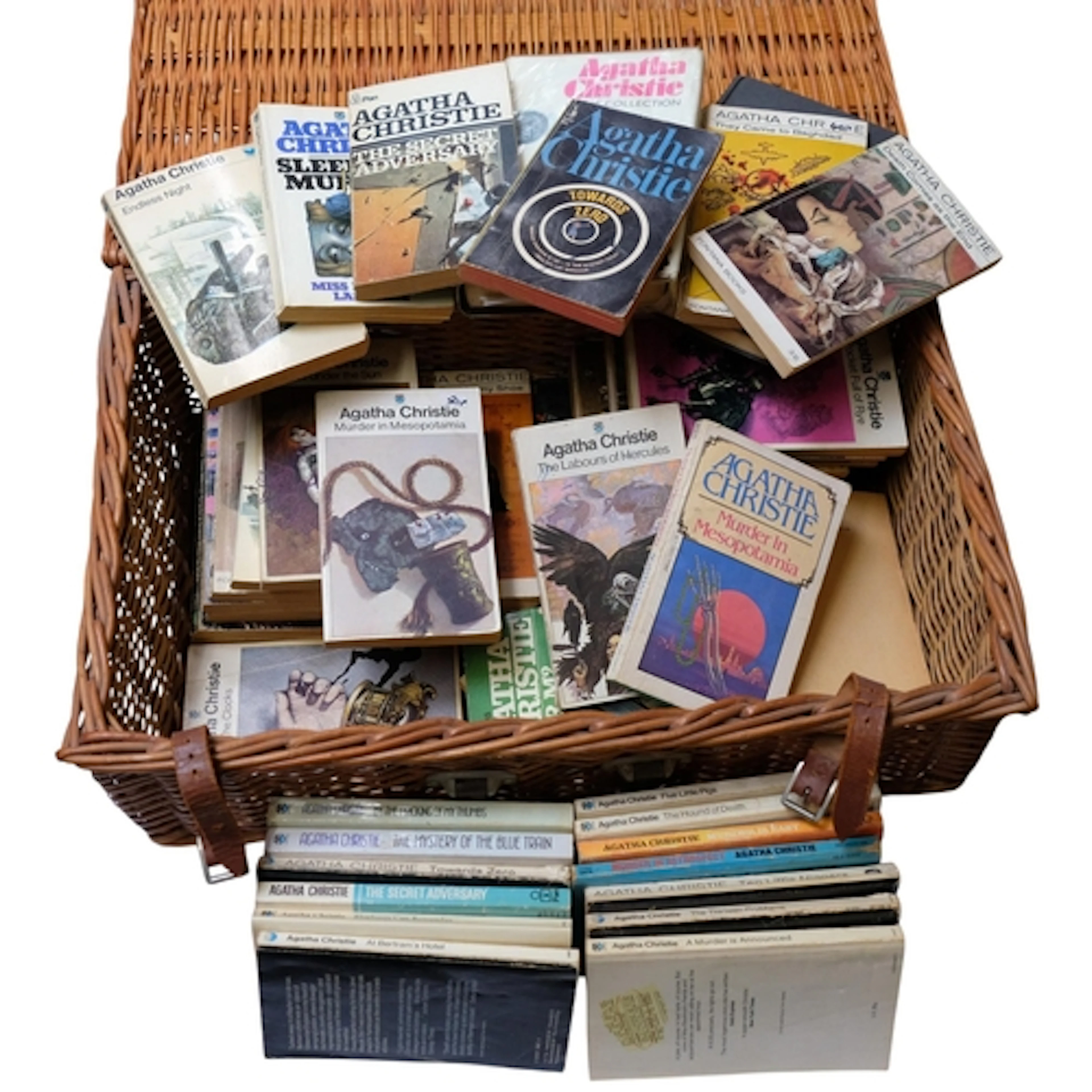 A collection of Vintage Agatha Christie paperbacks, includin...