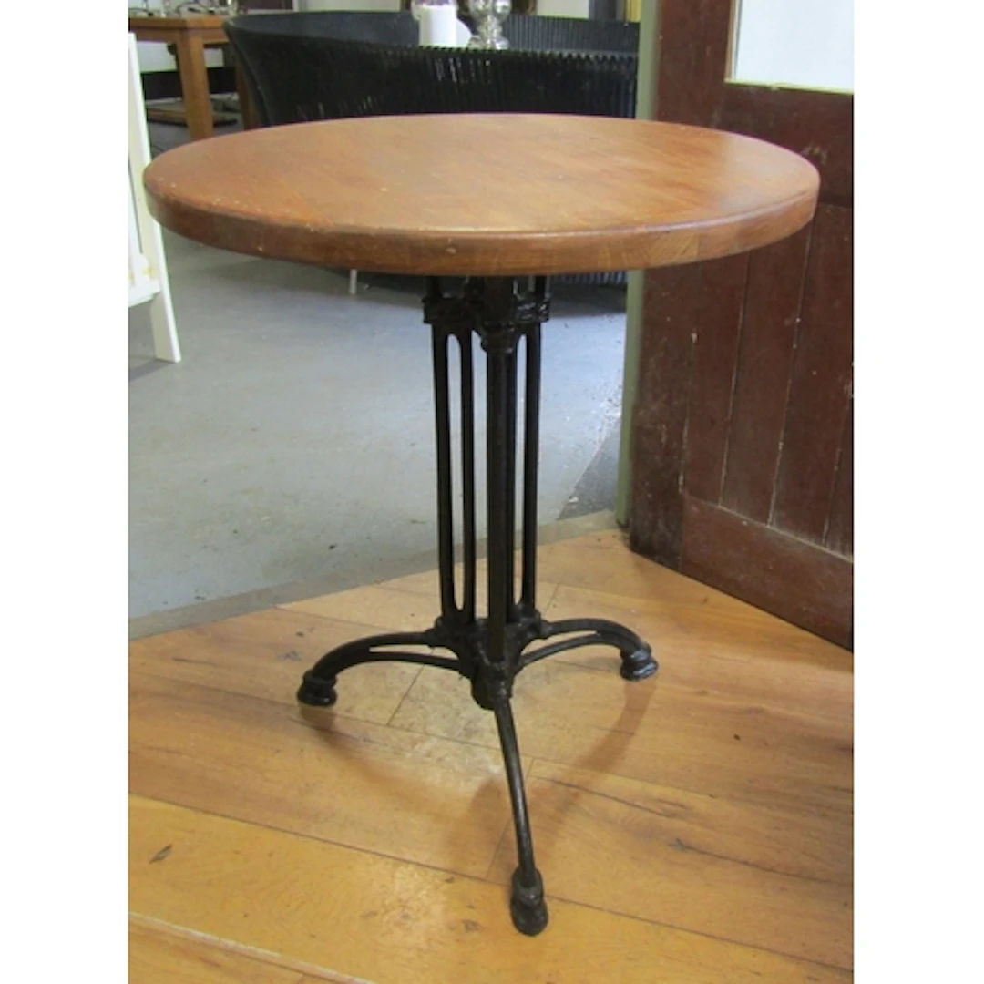 Wrought Metal Base Circular Form Occasional or Bar Table Sou...