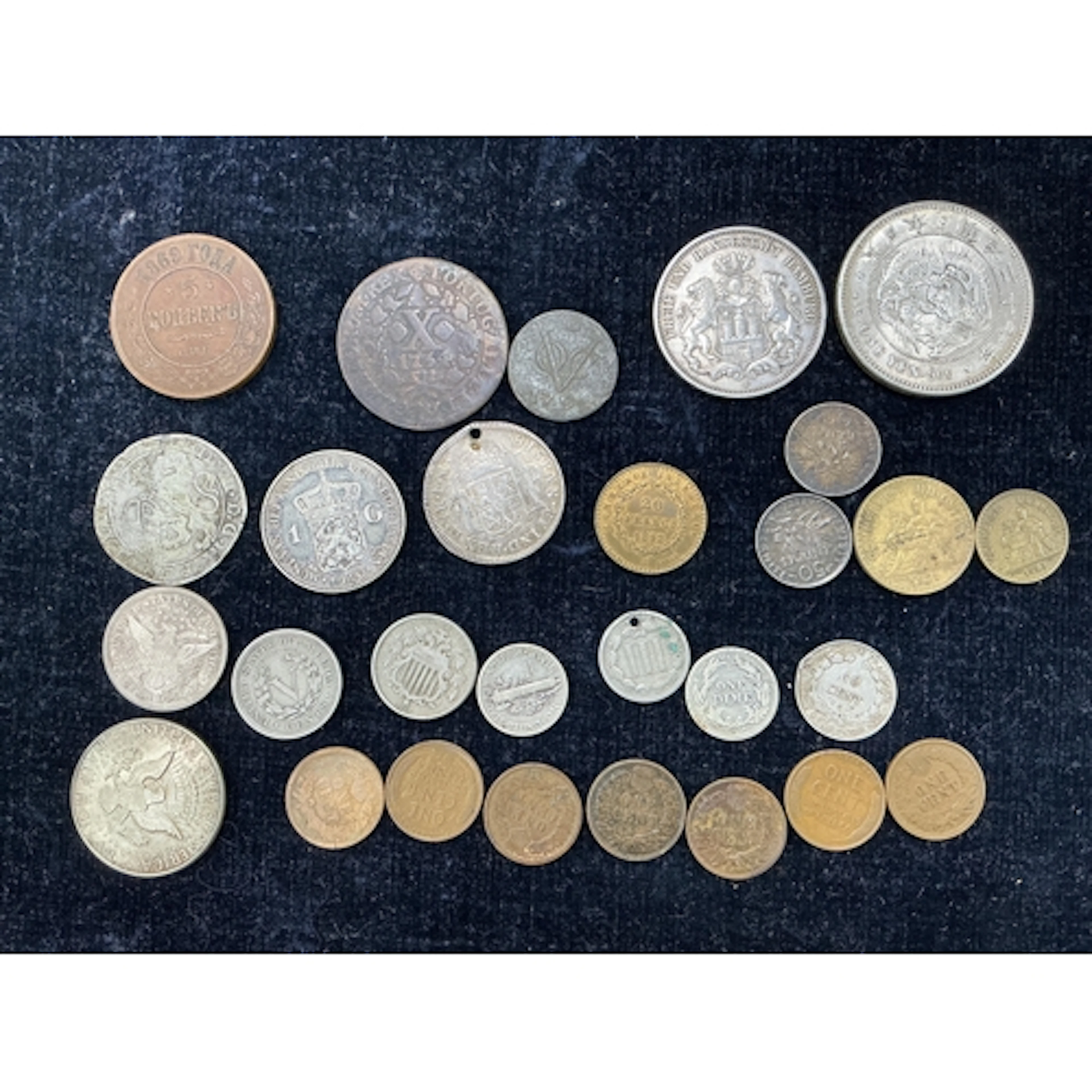 World coins to include - German states, Hamburg 3 Marks, 191...
