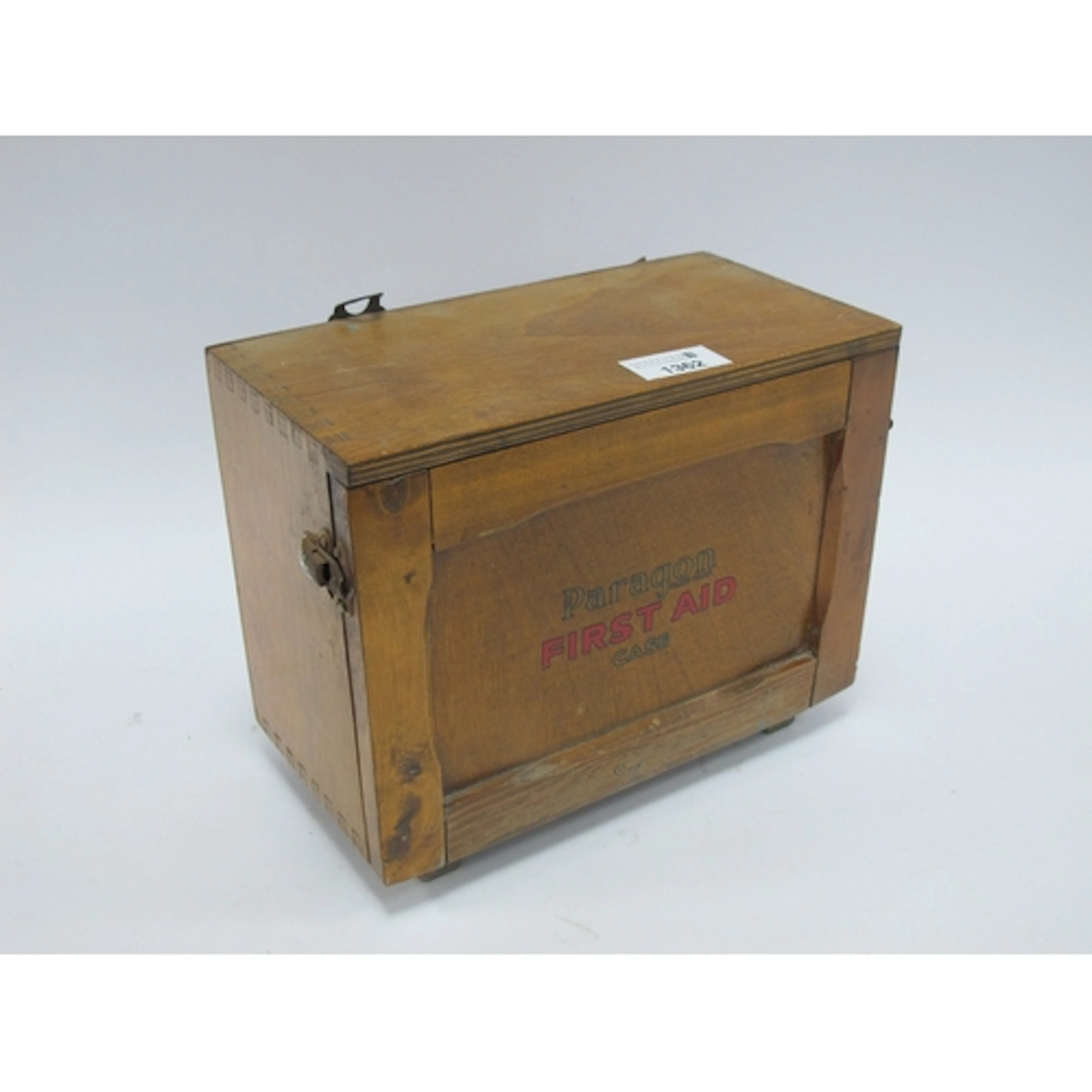 A Vintage Wooden Cased Paragon First Aid Set, with contents,...