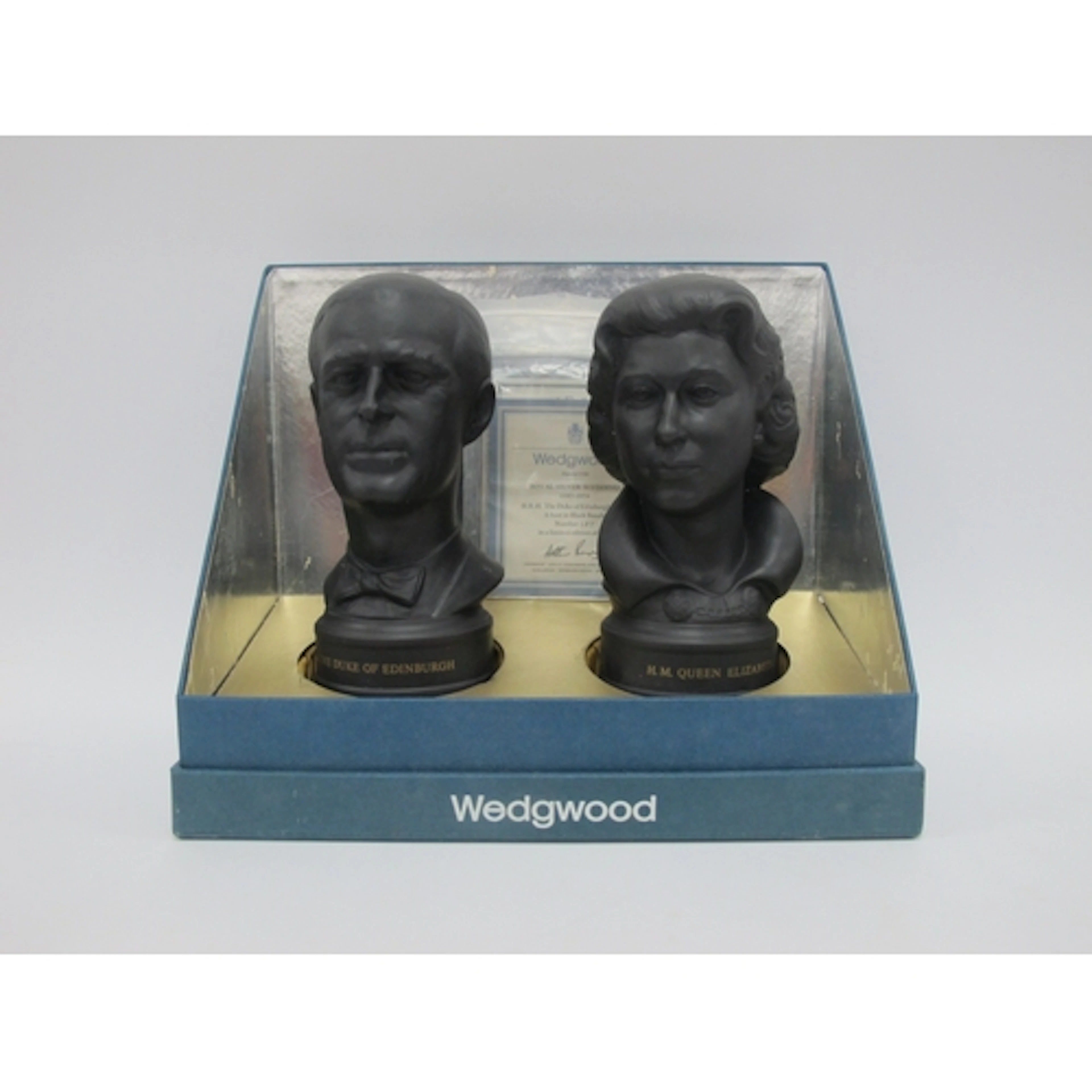 Wedgwood Royal Silver Wedding, limited edition of 750 black ...