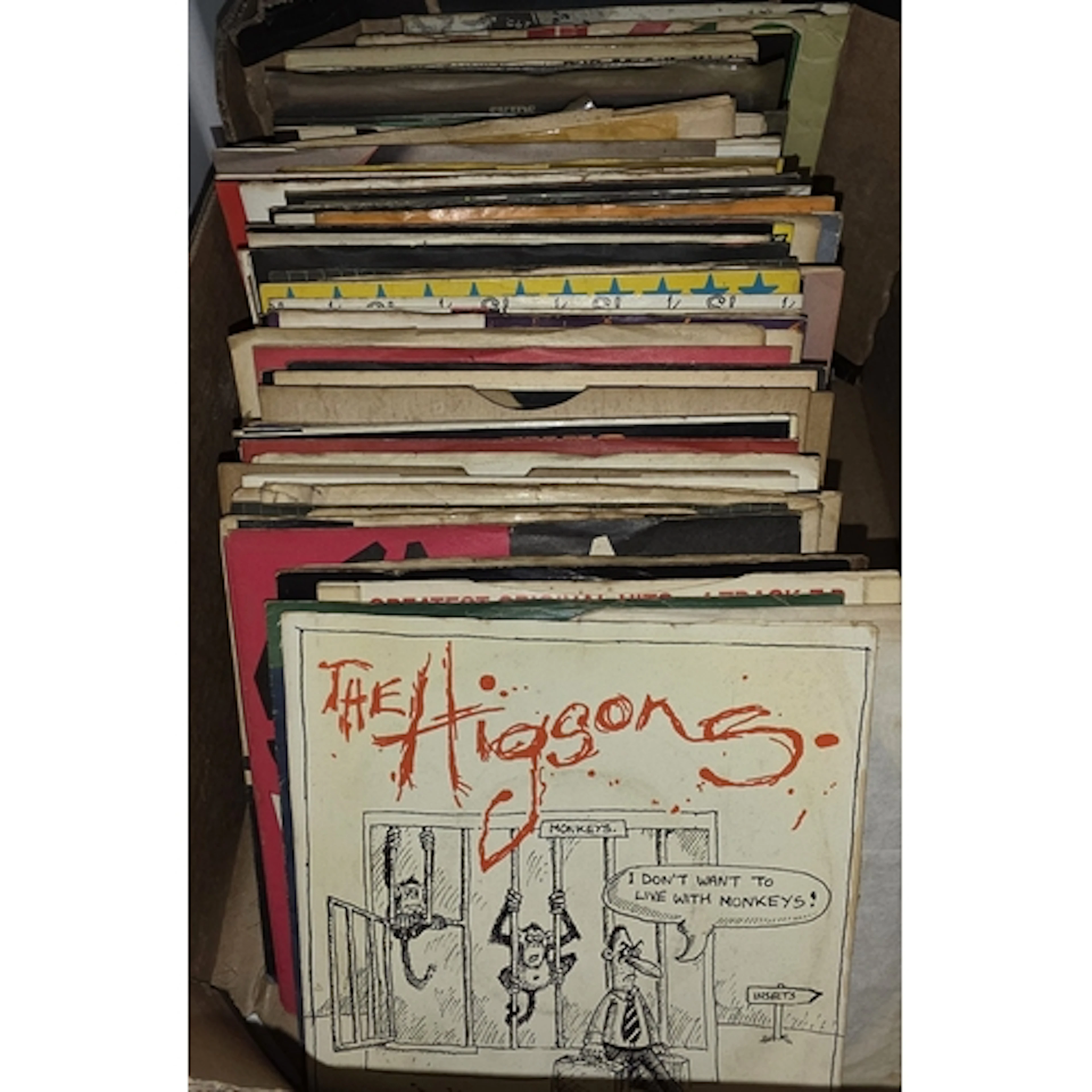 A selection of 1980's vinyl 45's (approximately 100).