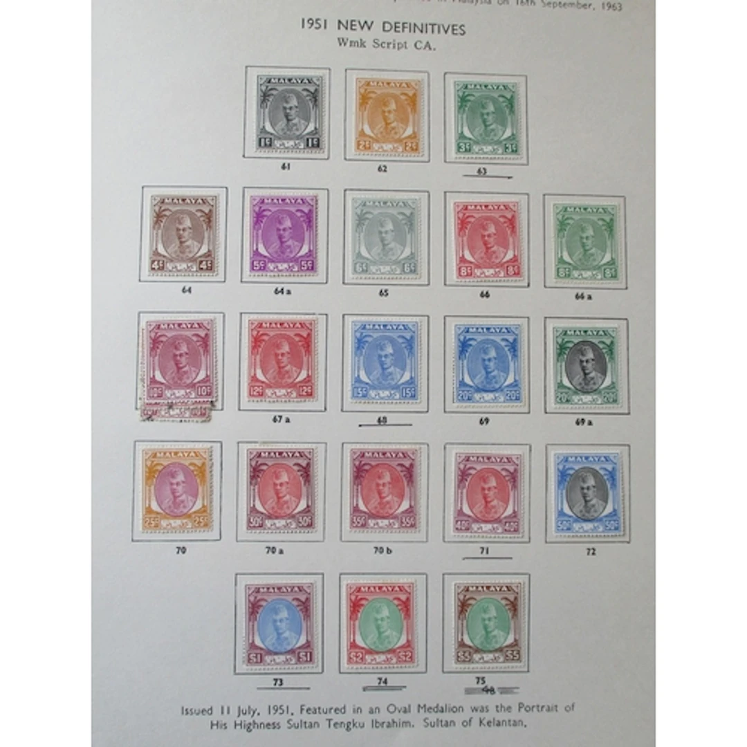 Malayan States. 1949-57 M/U, coln in 1 album incl Johore 196...