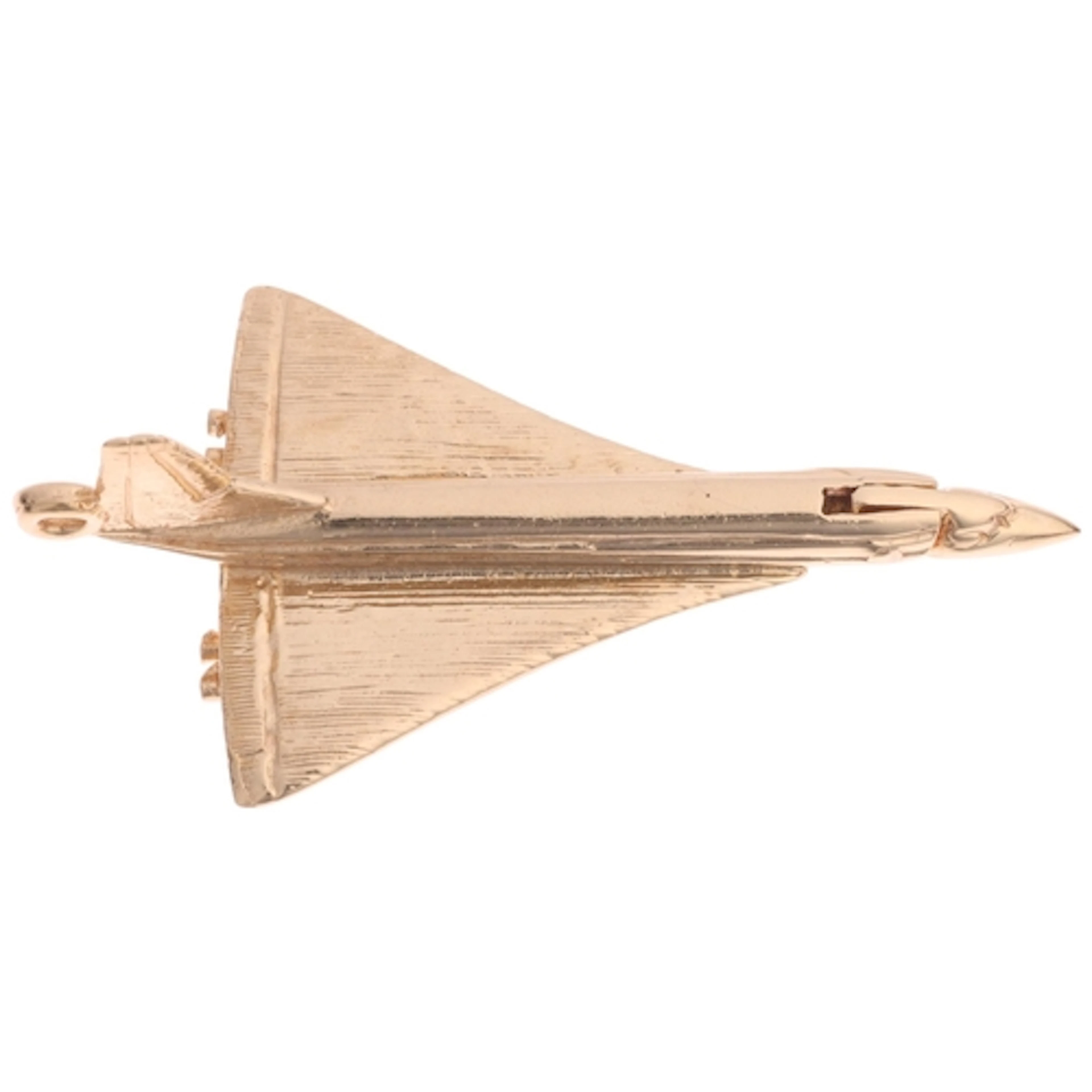 A Vintage 9ct gold Concorde plane charm/pendant, maker TJ Lt...