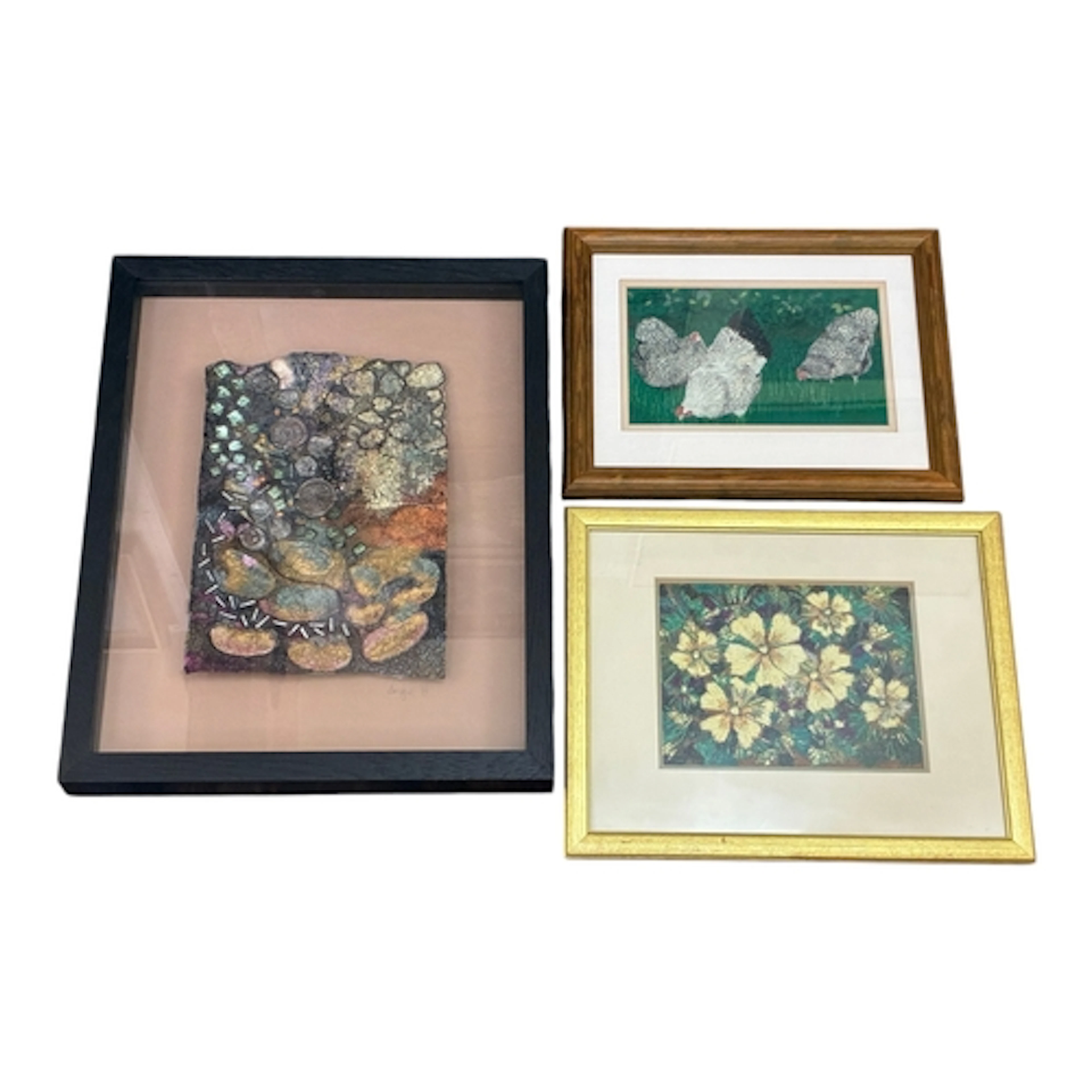 Three contemporary embroideries - Angie Hughes - What Lines...