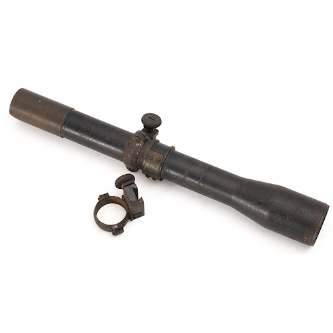 A British WWII period telescopic sight. Stamped TELSTG Mk 53...