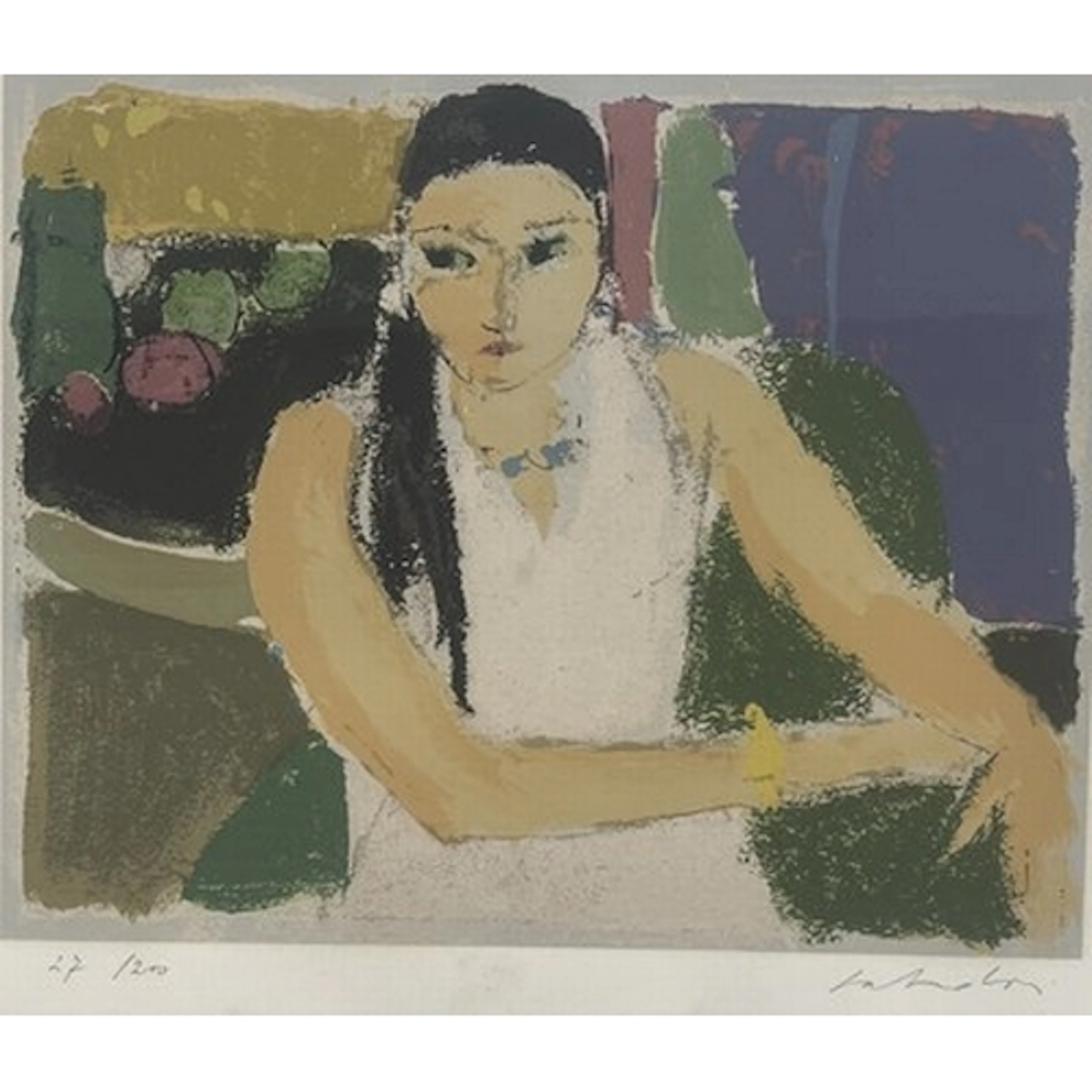 Aldo Salvadori (Italian, 1905-2002) Ragazza del Sud Screen p...