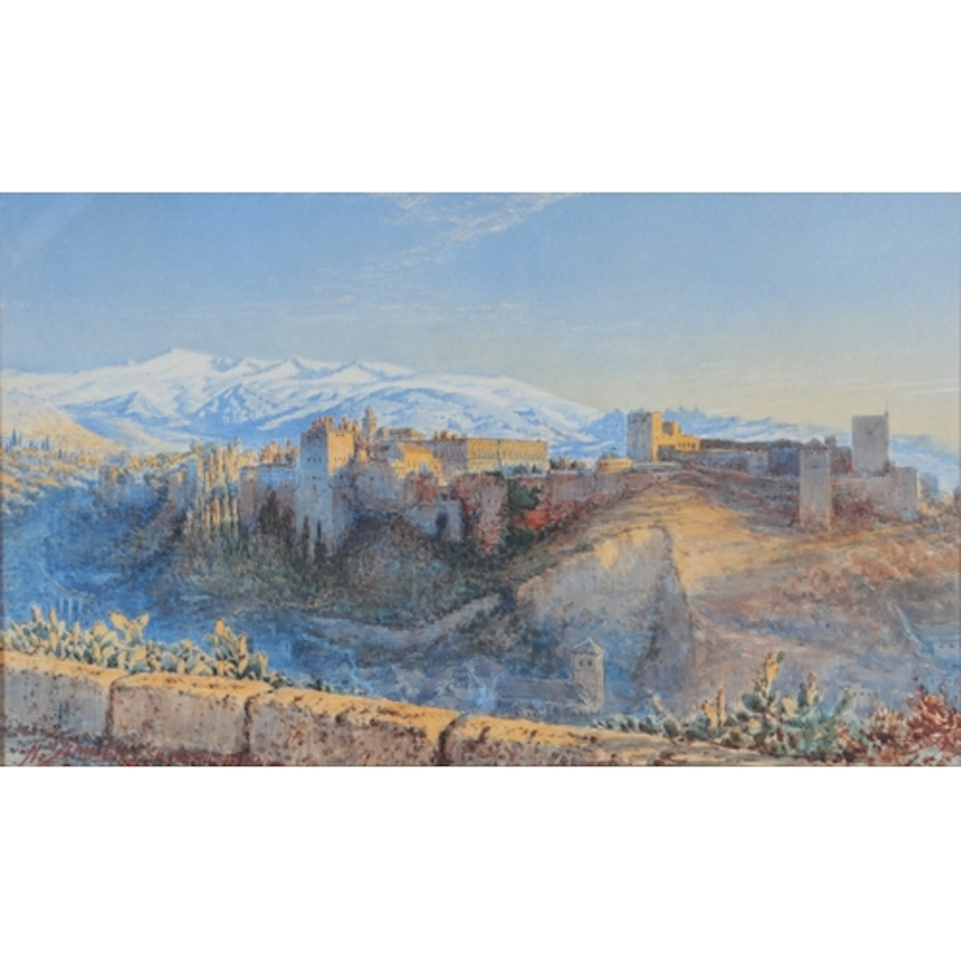 Henry Stanier (1831-1894) 'Granada' a view of the Alhambra,...