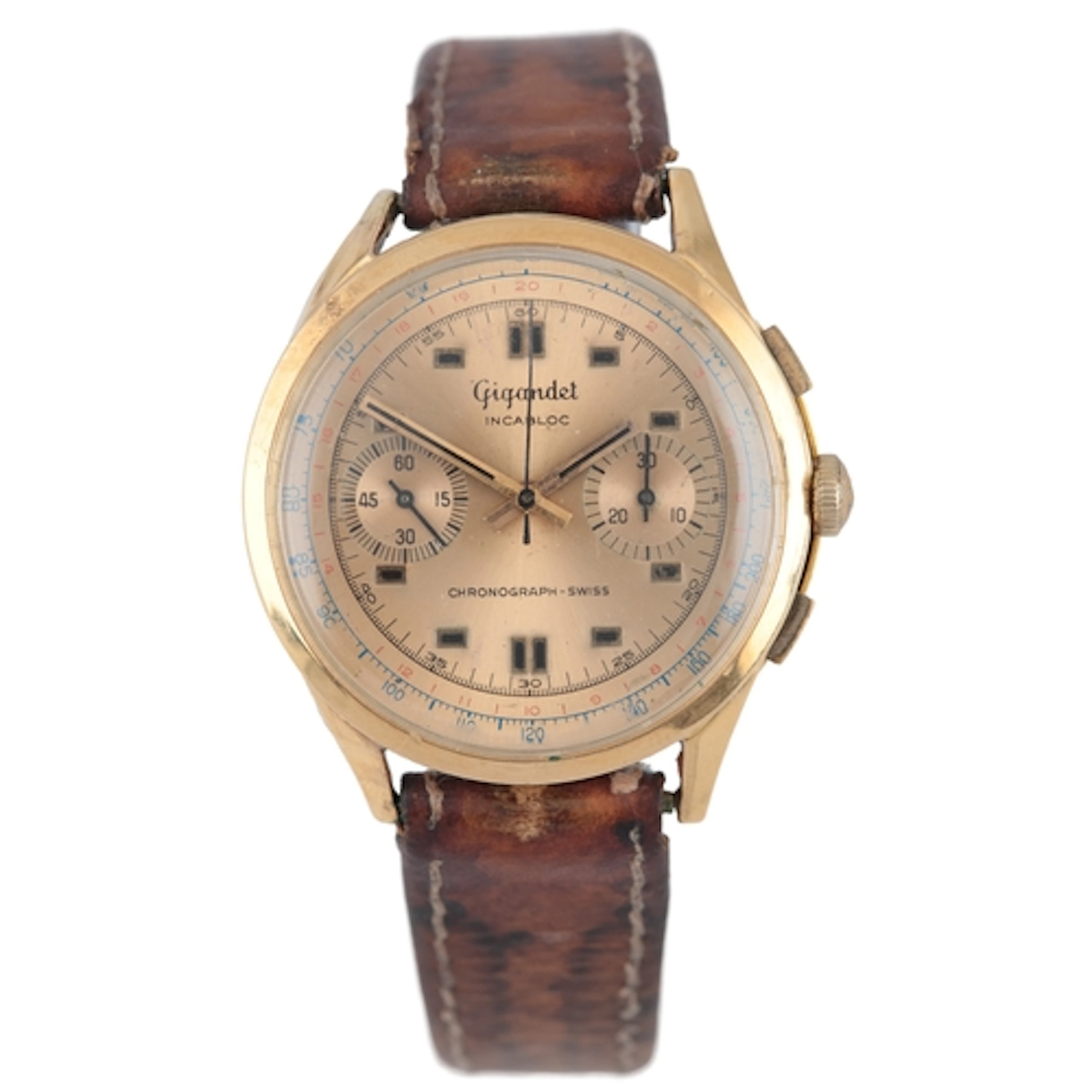 A gentleman's mid 20th century Swiss 18k gold Gigandet Chron...