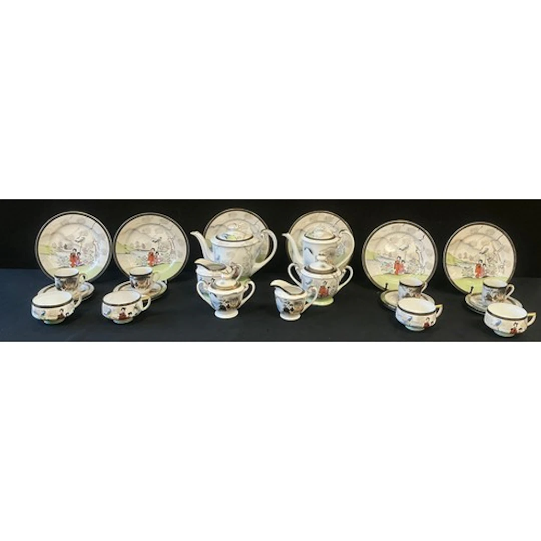 A king China Japanese export ware eggshell coffee service an...