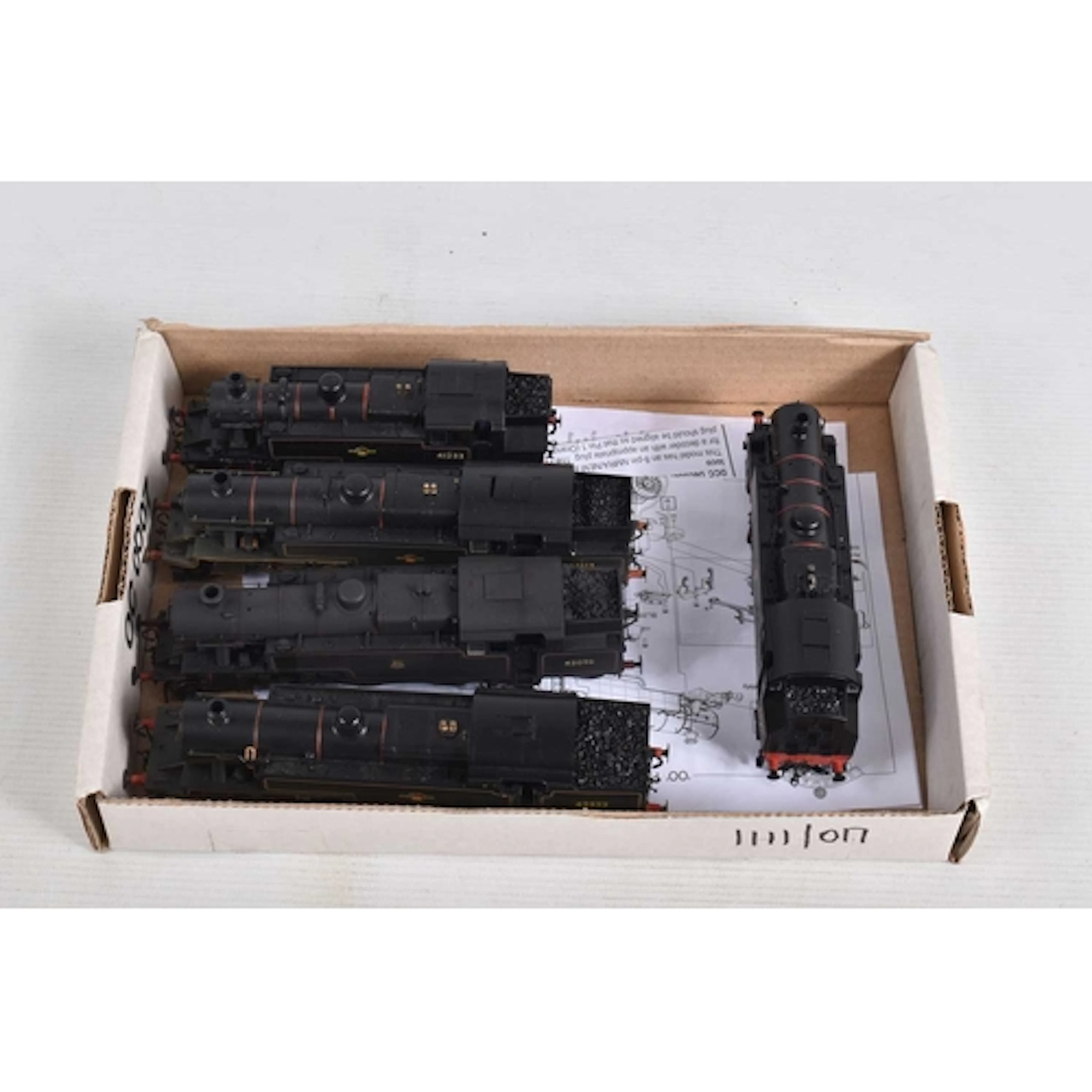 FIVE UNBOXED OO GAUGE LARGE TANK LOCOMOTIVES, Bachmann Ivatt...