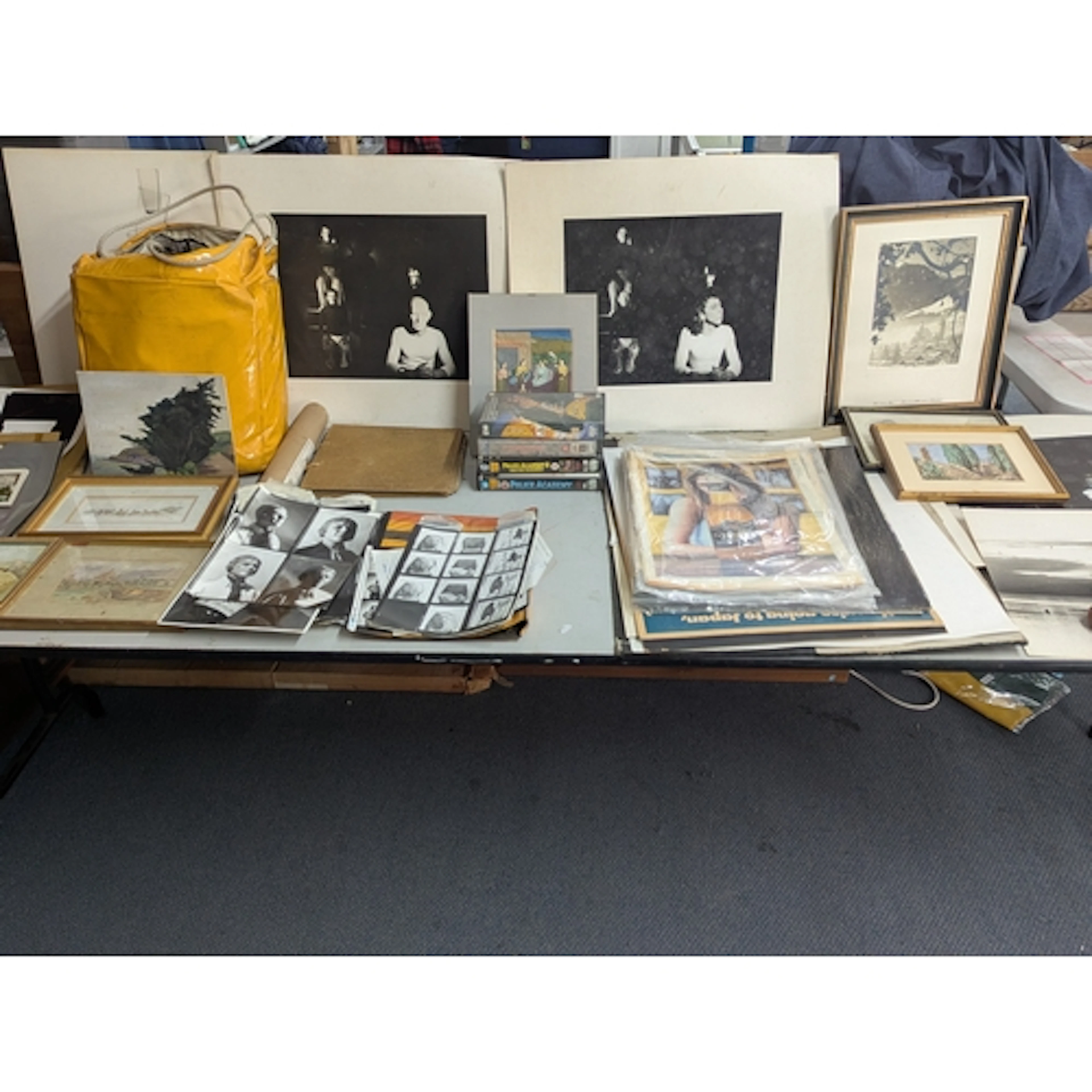A mixed lot mainly photographs, pictures and prints to inclu...