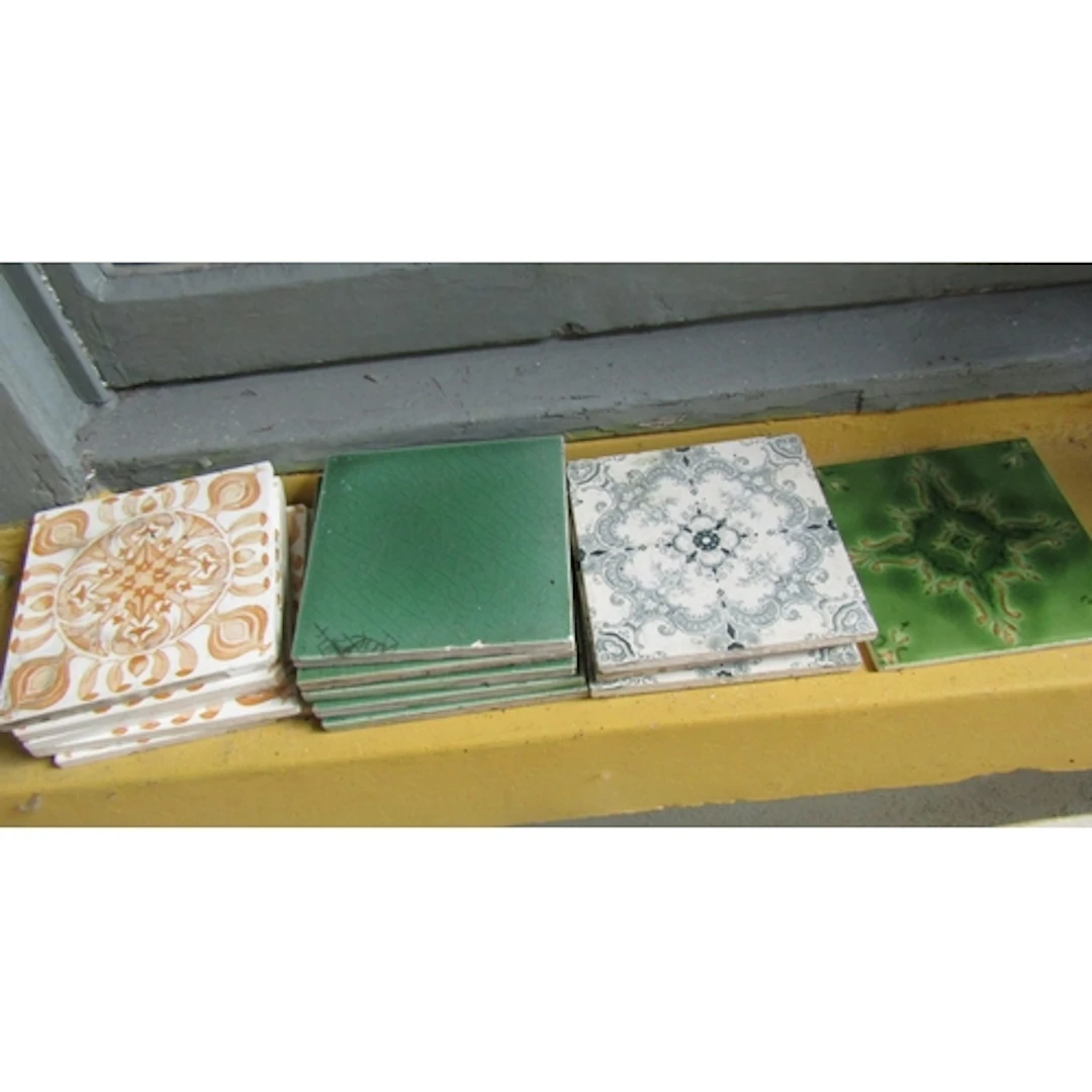 Collection of Various Edwardian Tiles Quantity as Photograph...