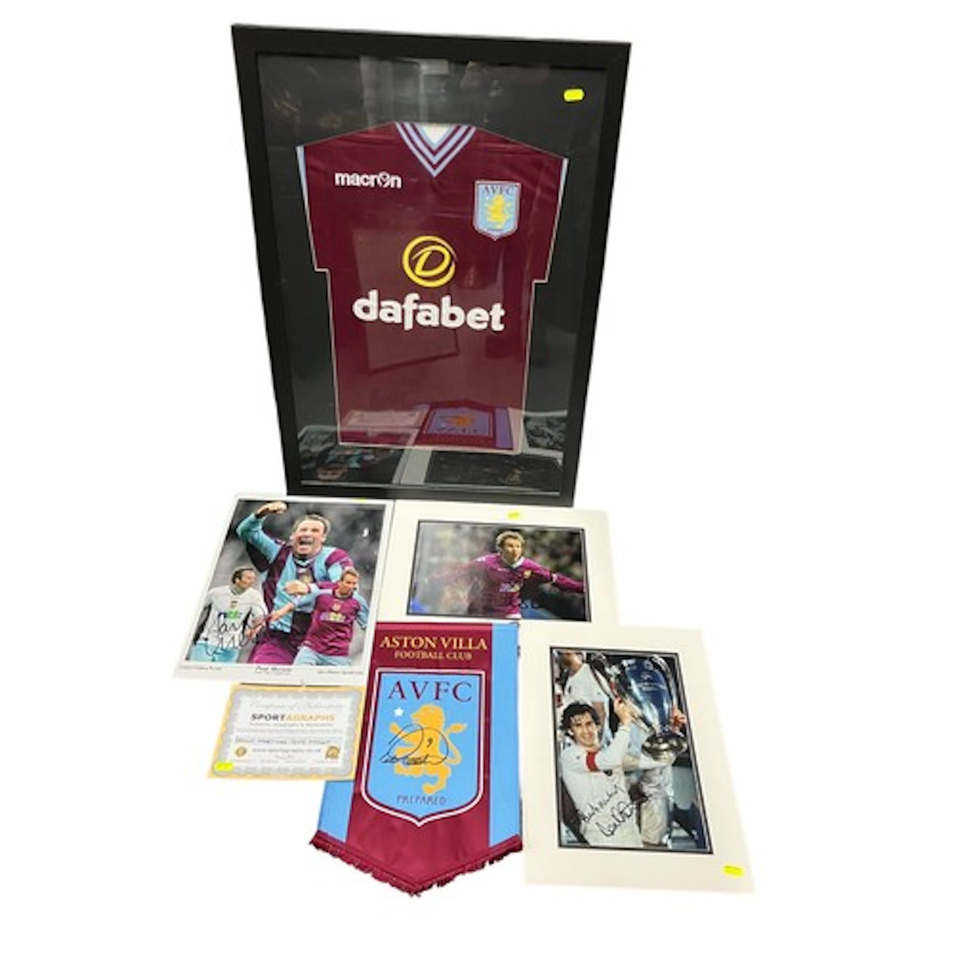 Collection of Aston Villa Football Club signed memorabilia i...
