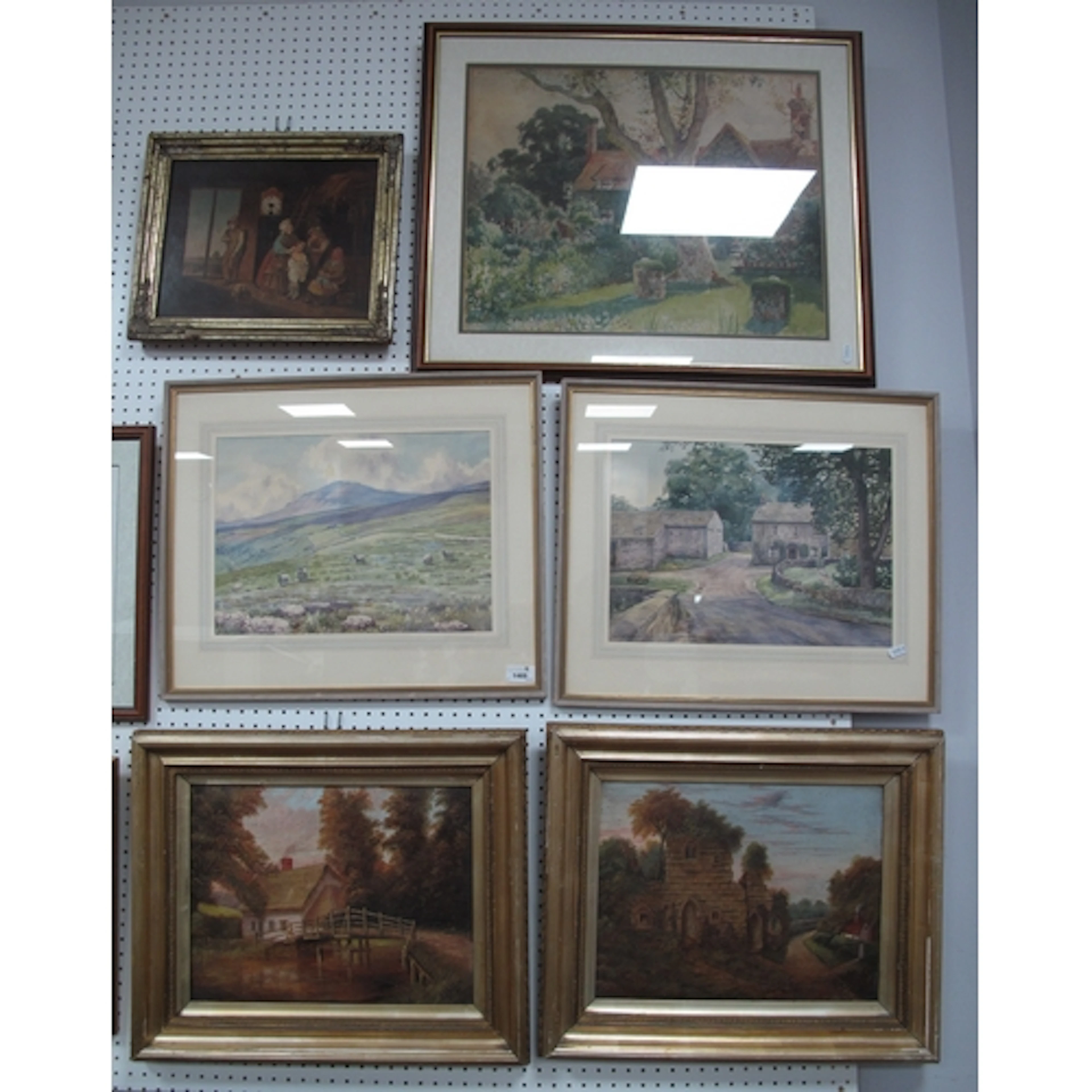 Collection of Mixed Artworks, including two framed Florence ...