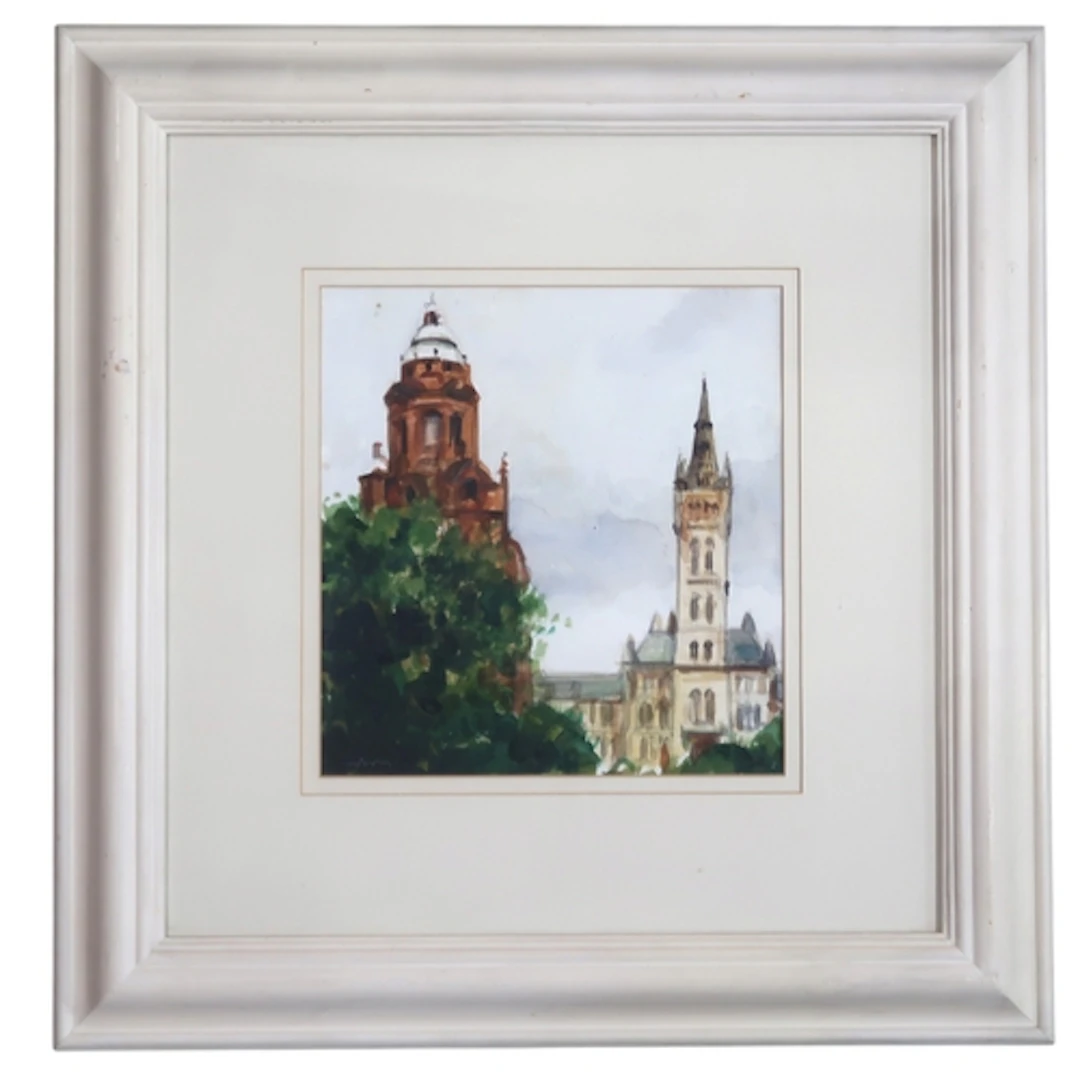 GERARD M BURNS (SCOTTISH B.1961) GLASGOW VIEWS Watercolou...