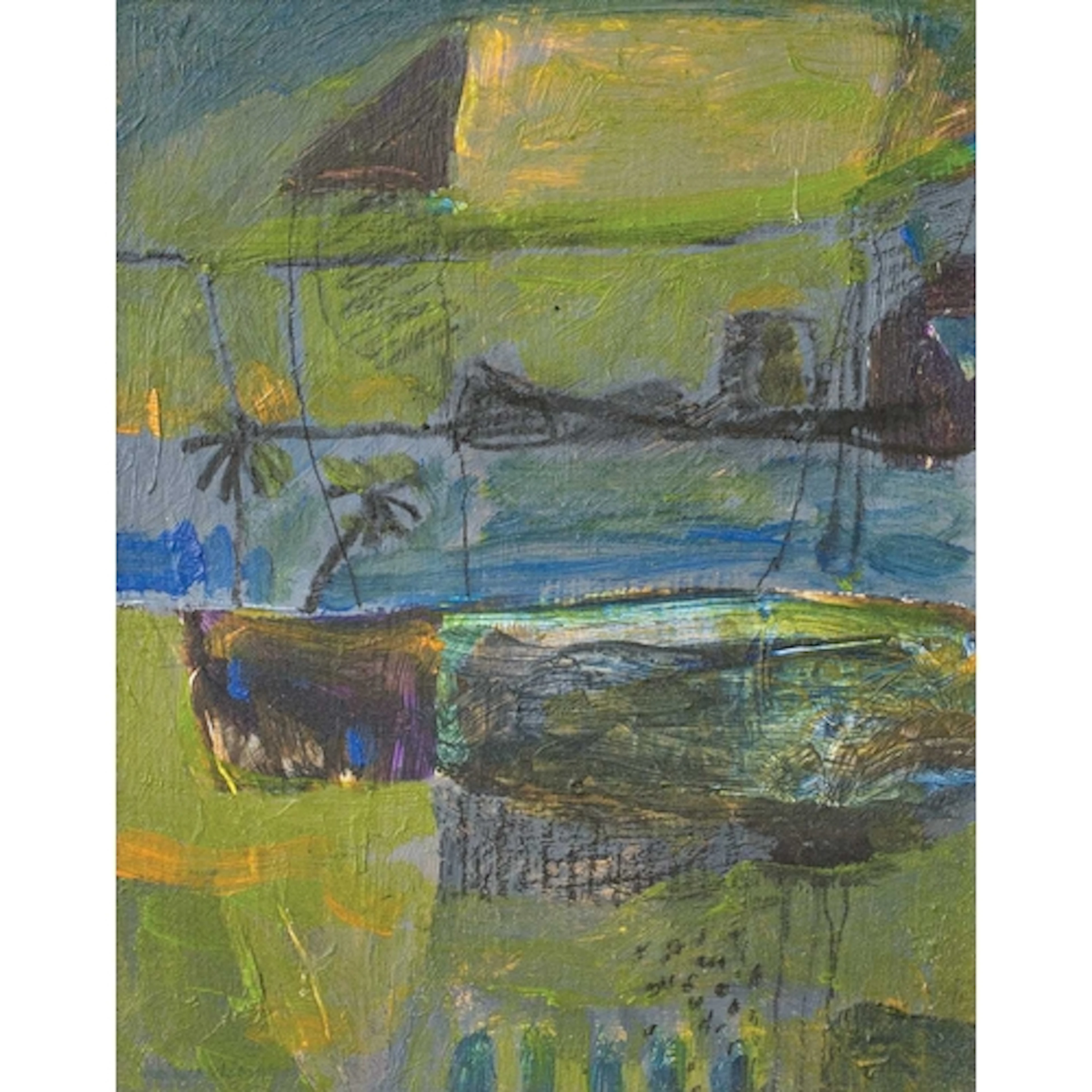 § Padraig MACMIADHACHAIN(1929-2017) Luxor, Egypt (c.1988) Ac...